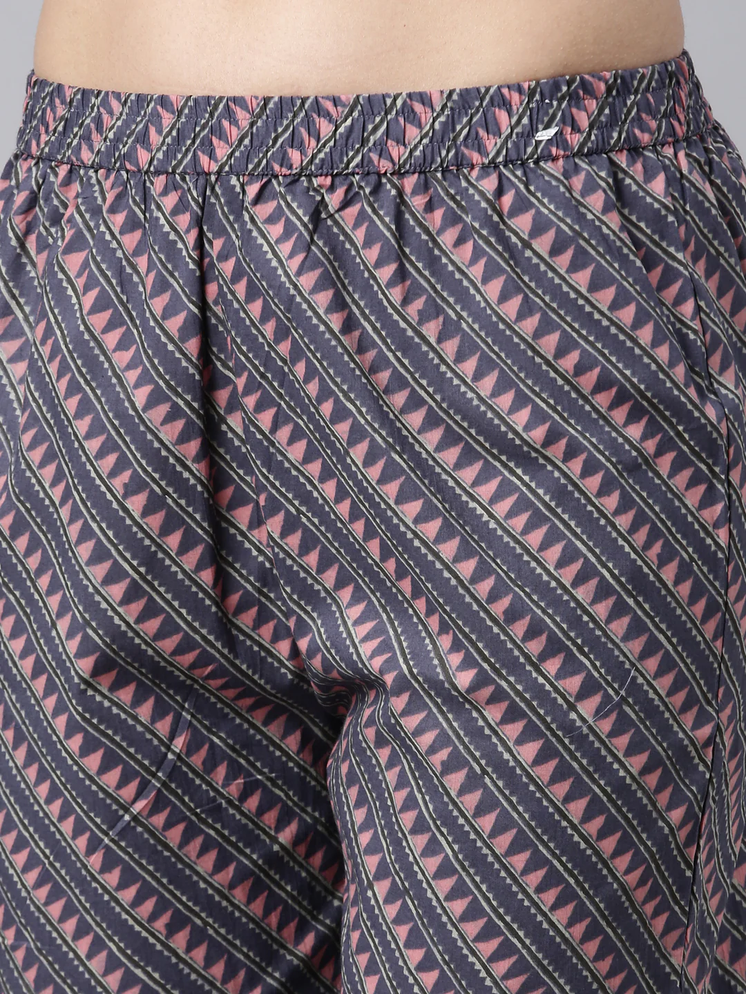 Neerus Grey Regular Straight Floral Kurta And Trousers With Dupatta - Image 6