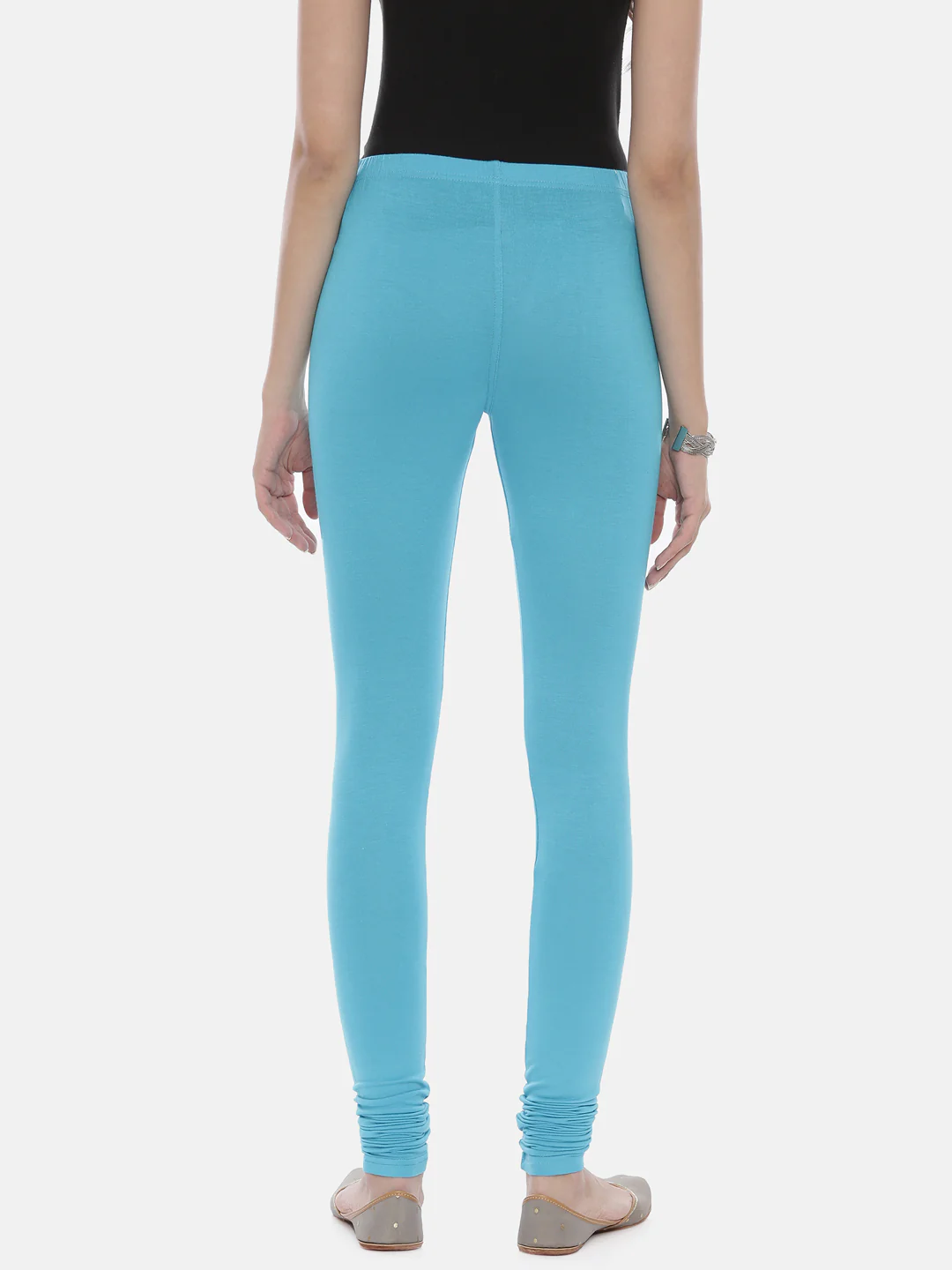 Neerus L Ferozi Color Lycra Fabric Leggings - Image 39