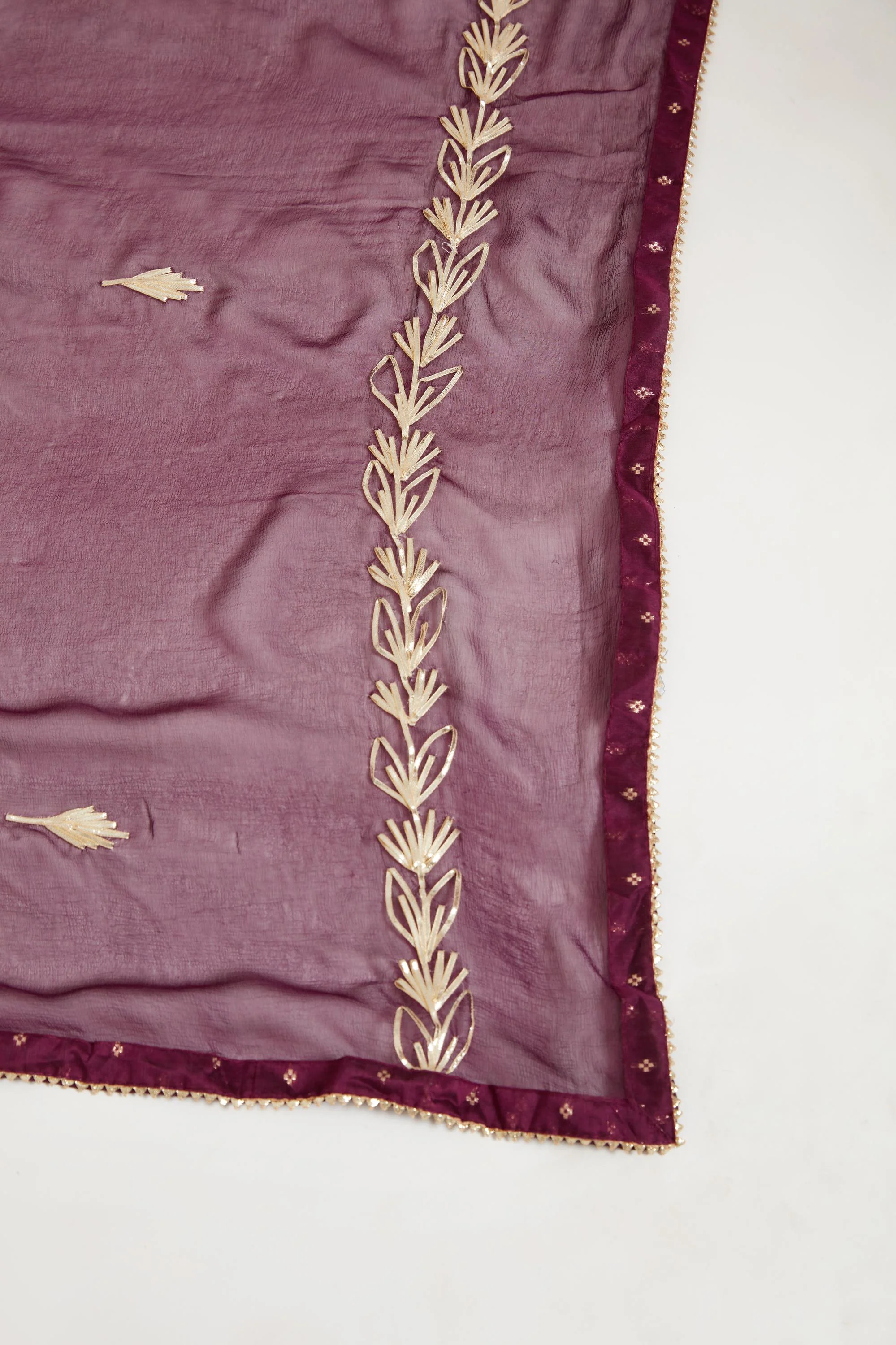 Neerus Lavender Color Chanderi Fabric Suit Set - Image 5