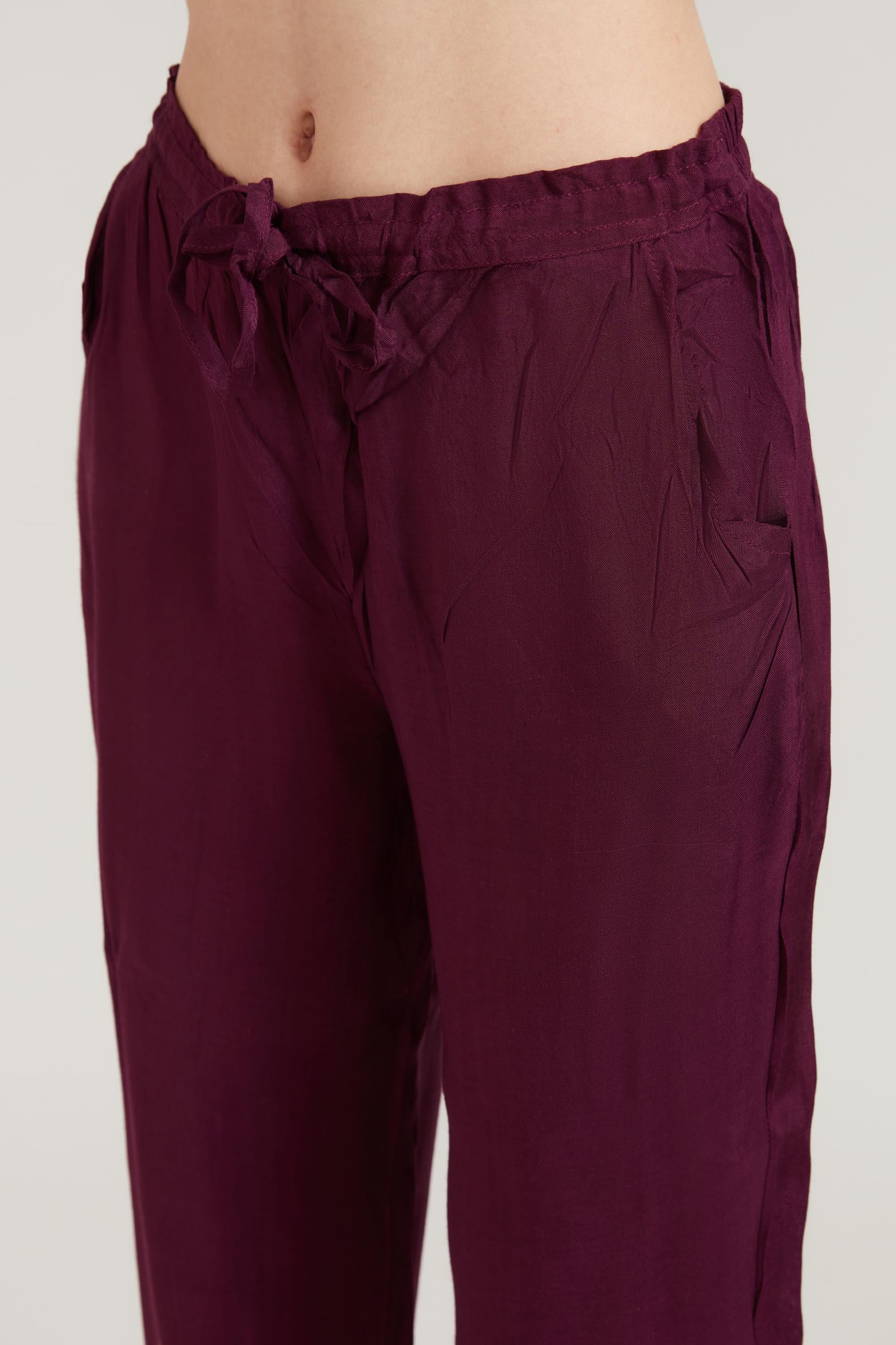 Neerus Lavender Color Chanderi Fabric Suit Set - Image 6