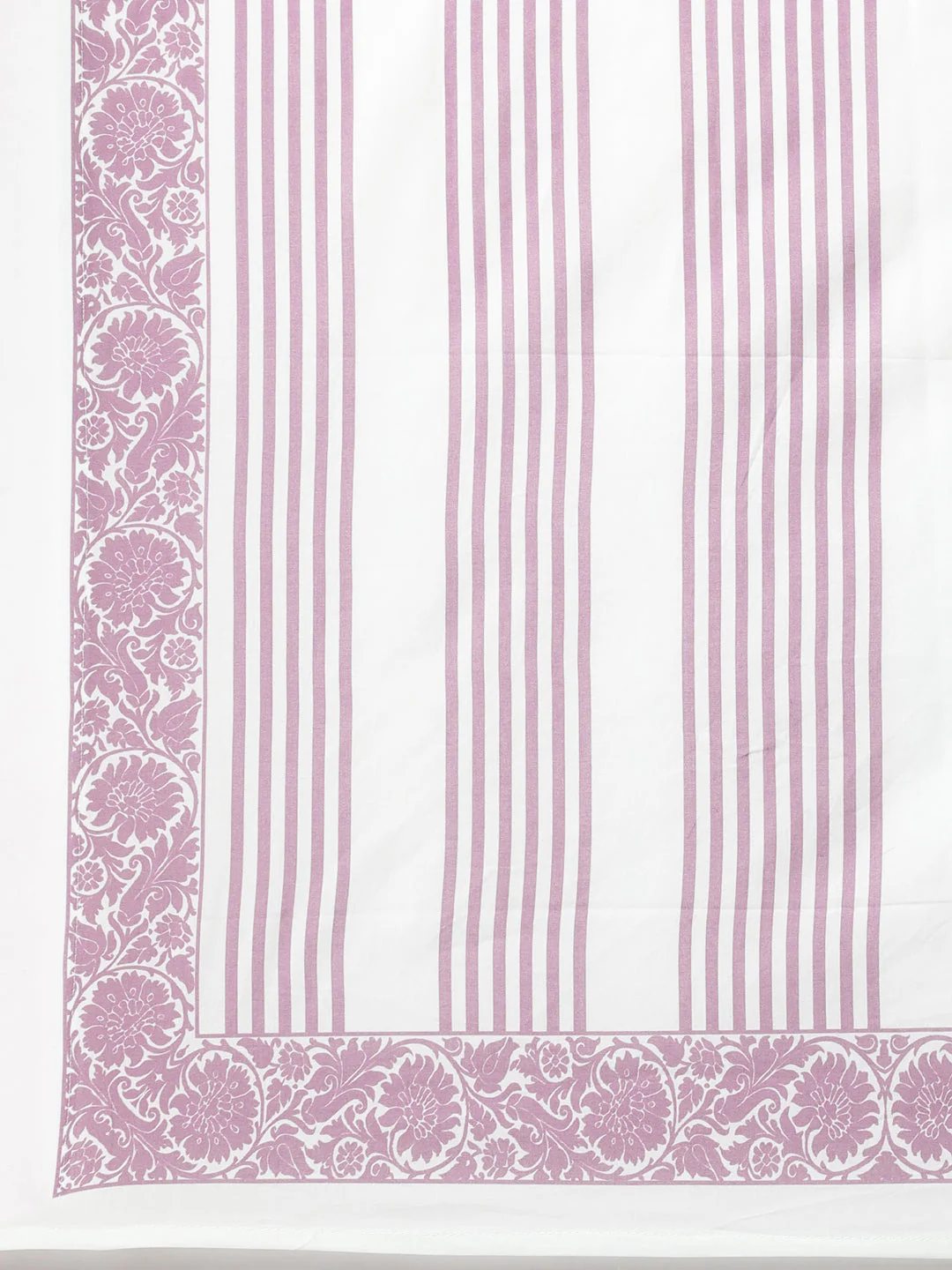 Neerus Lavender Panelled Straight Printed Kurta And Trousers With Dupatta - Image 8