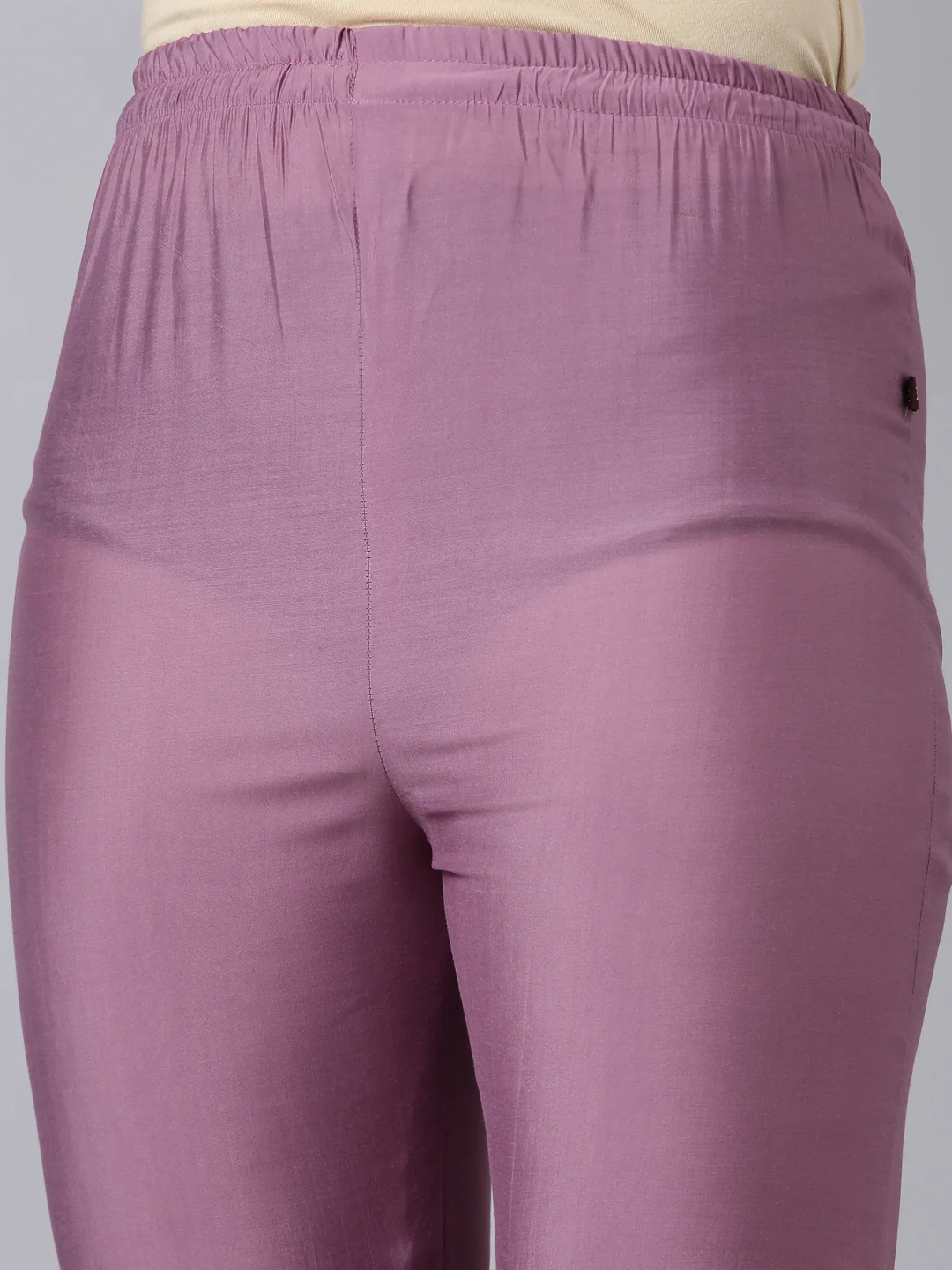 Neerus Lavender Regular Straight Floral Kurta And Trousers With Dupatta - Image 6