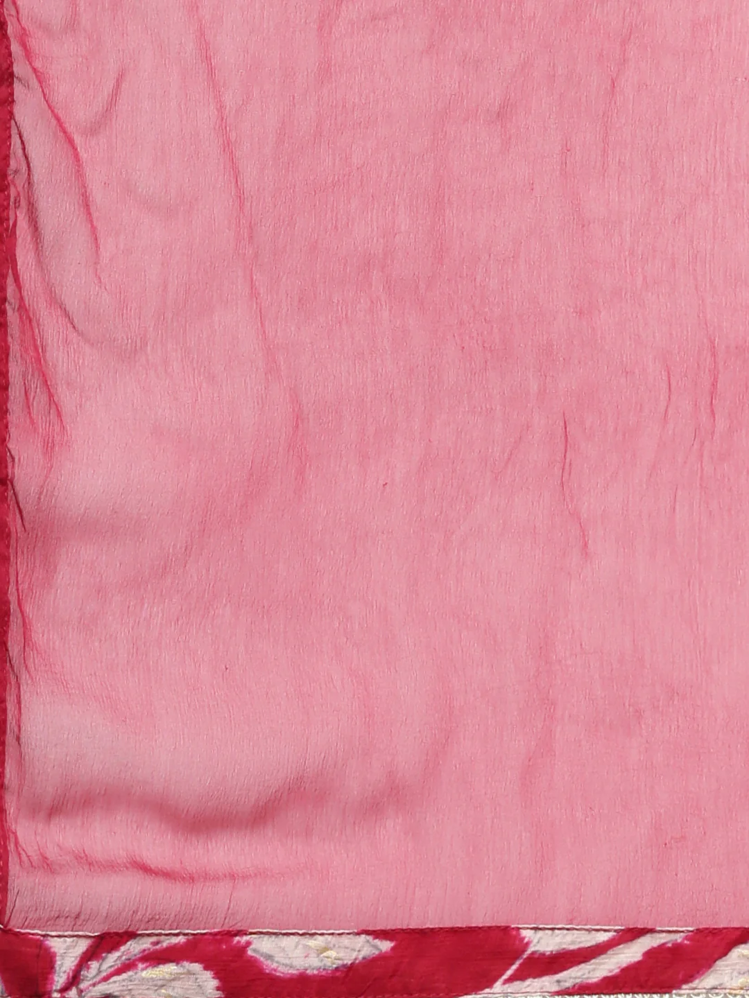 Neerus Magenta Pleated Straight Floral Kurta And Trousers With Dupatta - Image 7