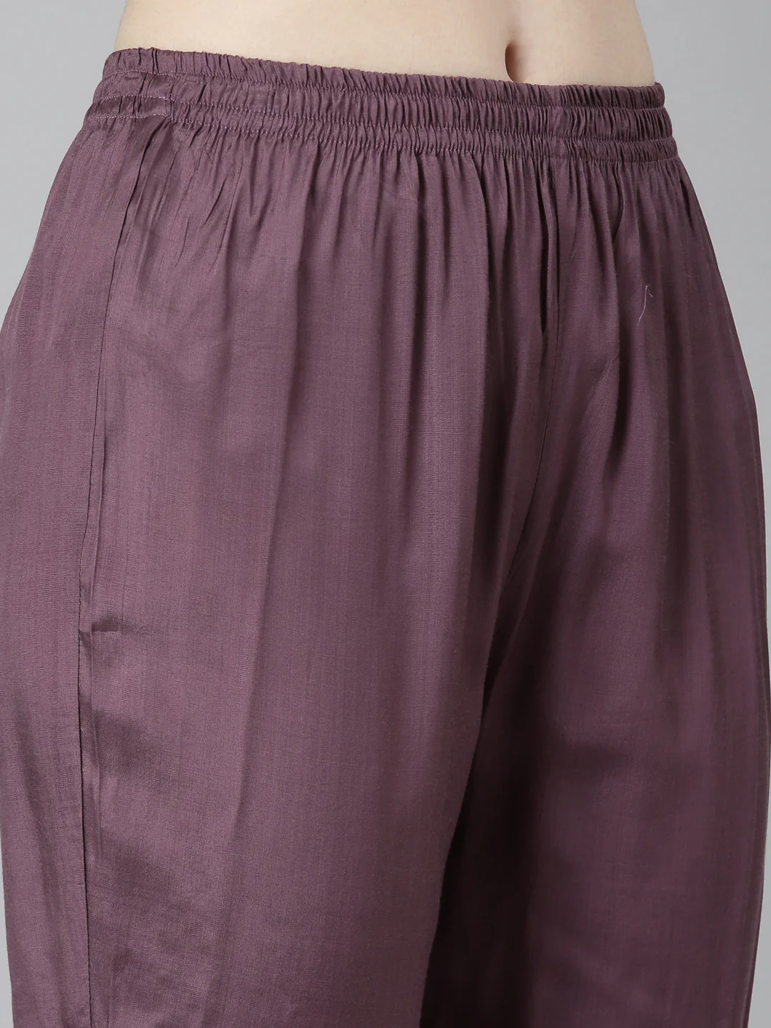 Neerus Magenta Regular Straight Floral Kurta And Trousers With Dupatta - Image 6