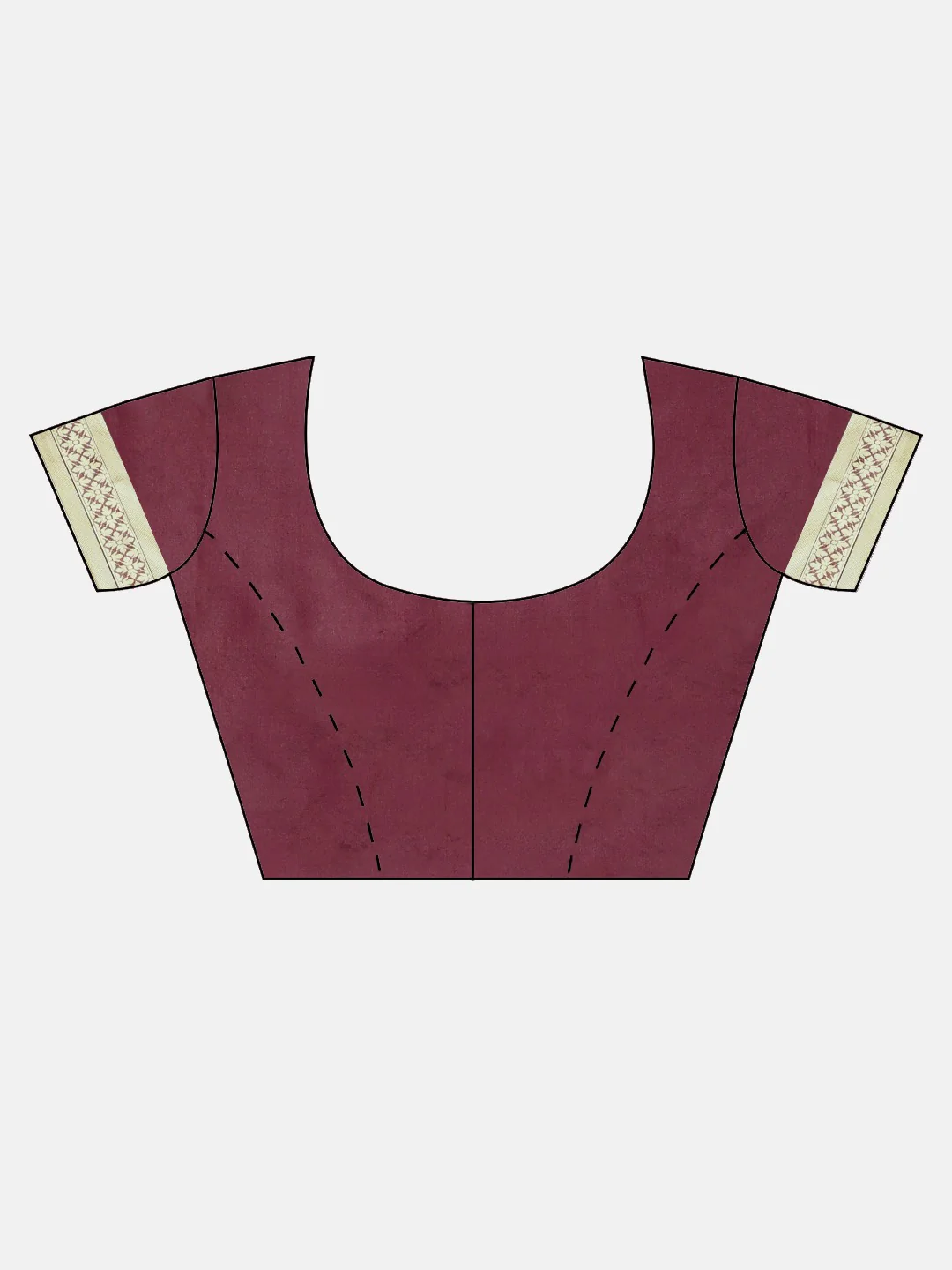 Neerus Magenta Textured Saree With Blouse - Image 5
