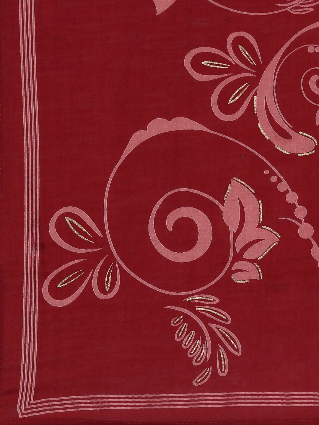 Neerus Maroon Casual Straight Kurta and Trousers With Dupatta - Image 8