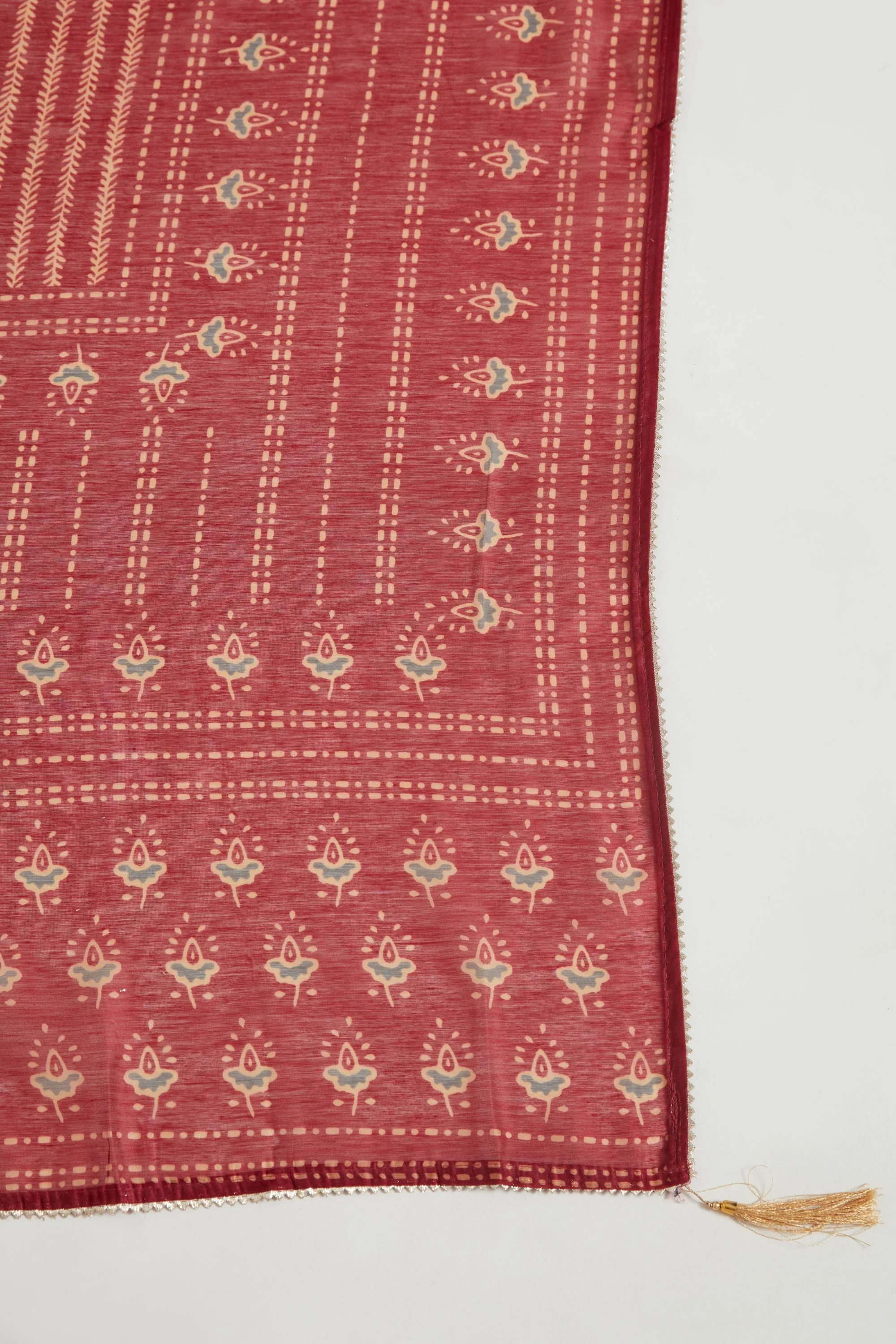 Neerus Maroon Color Cotton Fabric Salwar Kameez - Image 5