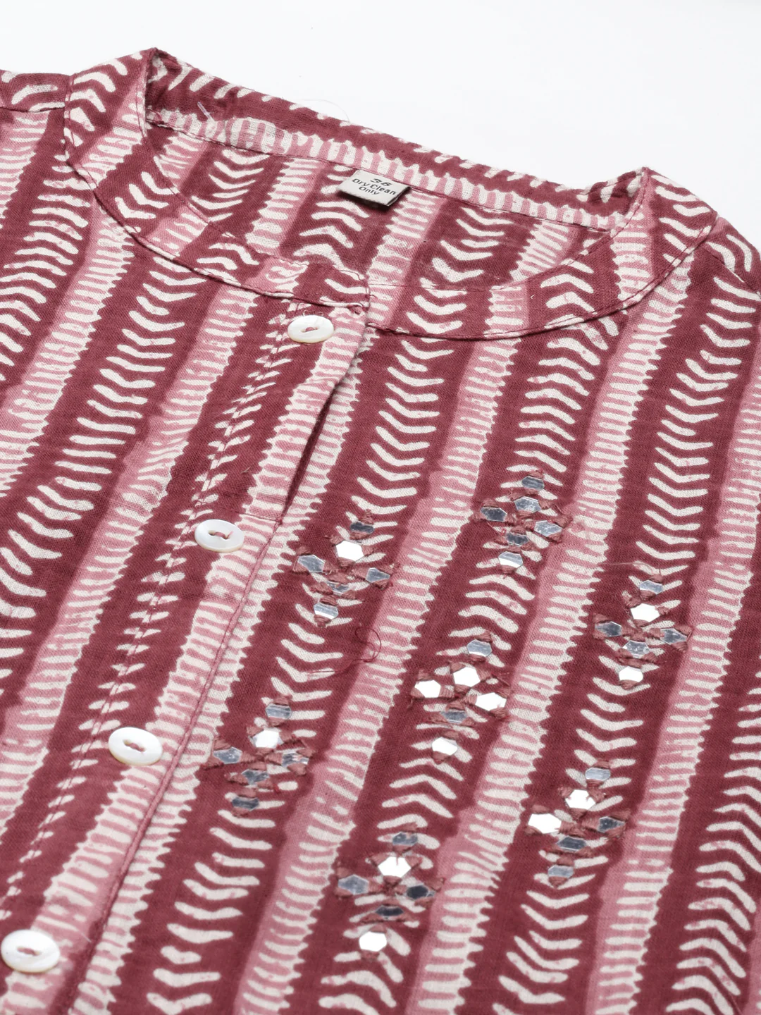 Neerus Maroon Color Flex Fabric Kurta - Image 2
