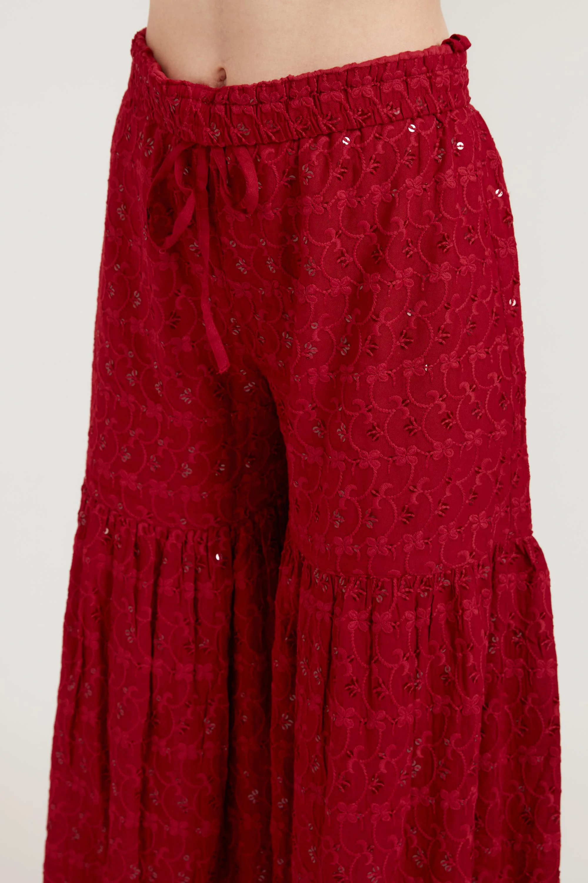 Neerus Maroon Color Georgette Fabric Suit Set - Image 9