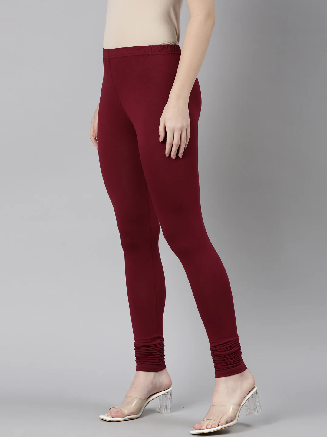 Neerus Maroon Color Legging - Image 2