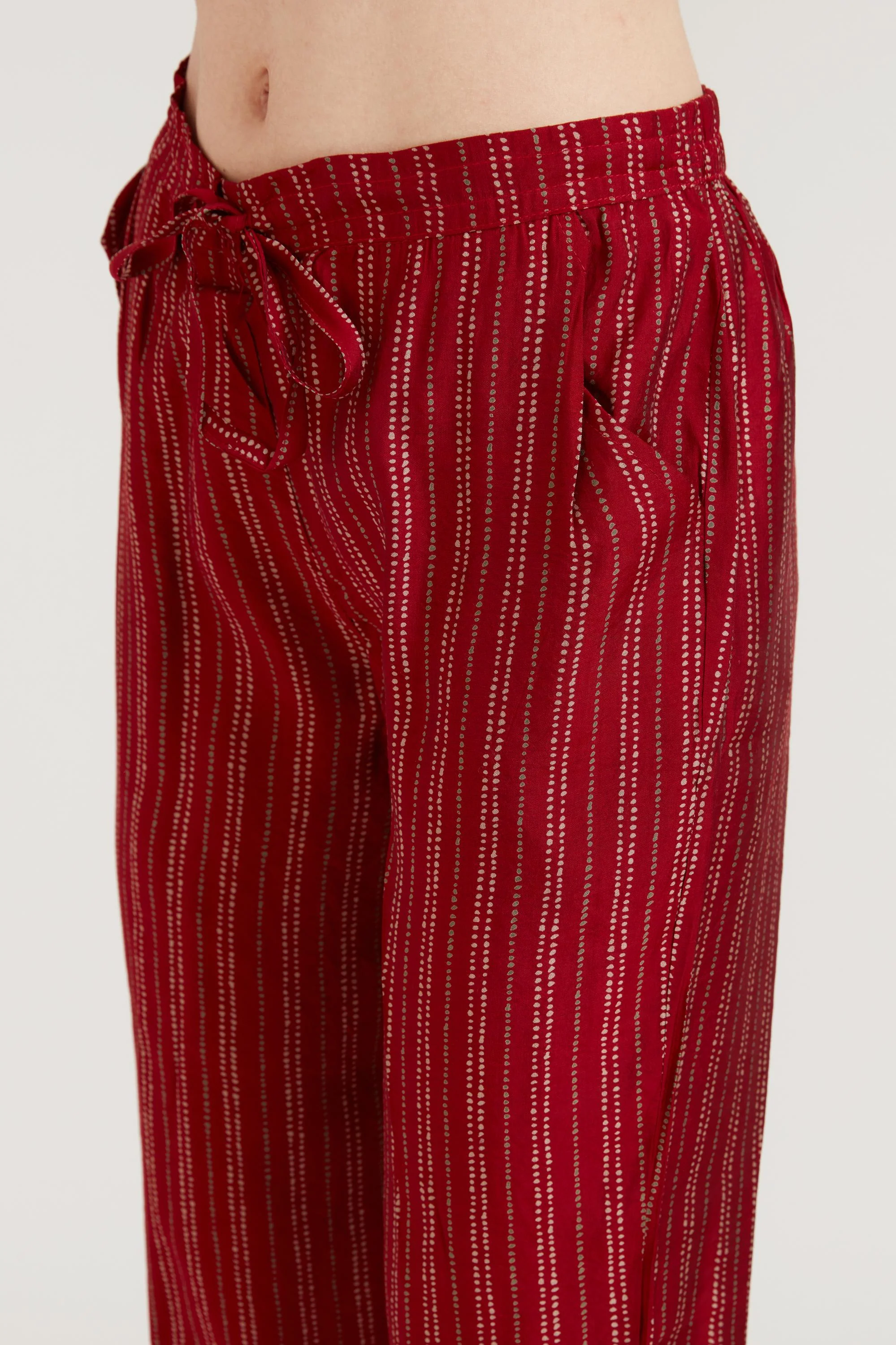 Neerus Maroon Color Muslin Fabric Suit Set - Image 8