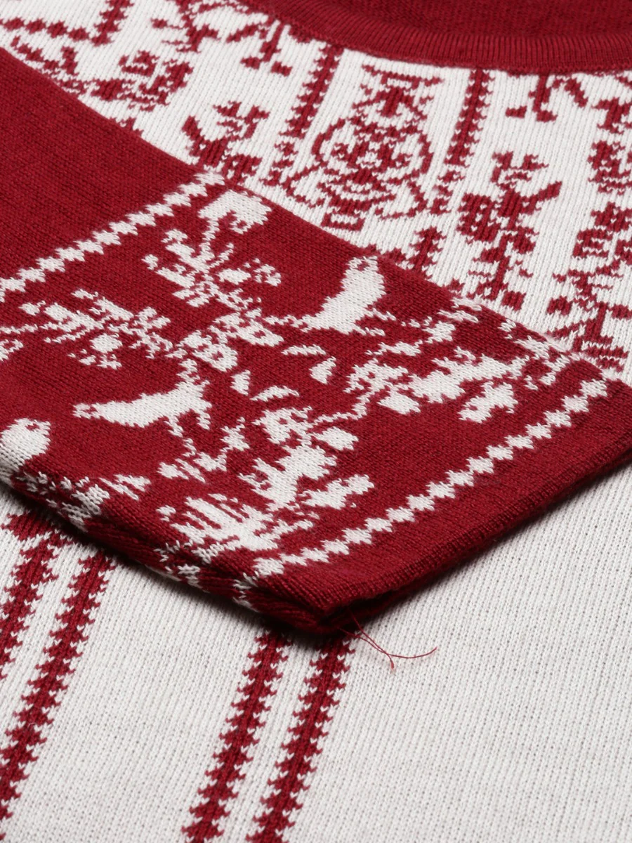 Neerus Maroon Color Winter Wear Kurtha - Image 7