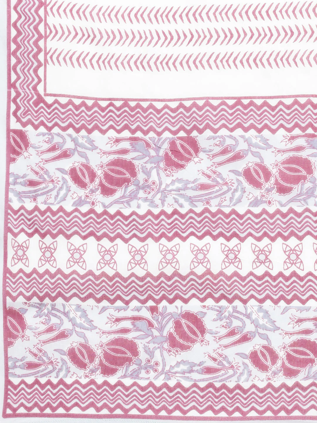 Neerus Maroon Panelled Straight Printed Kurta And Trousers With Dupatta - Image 8