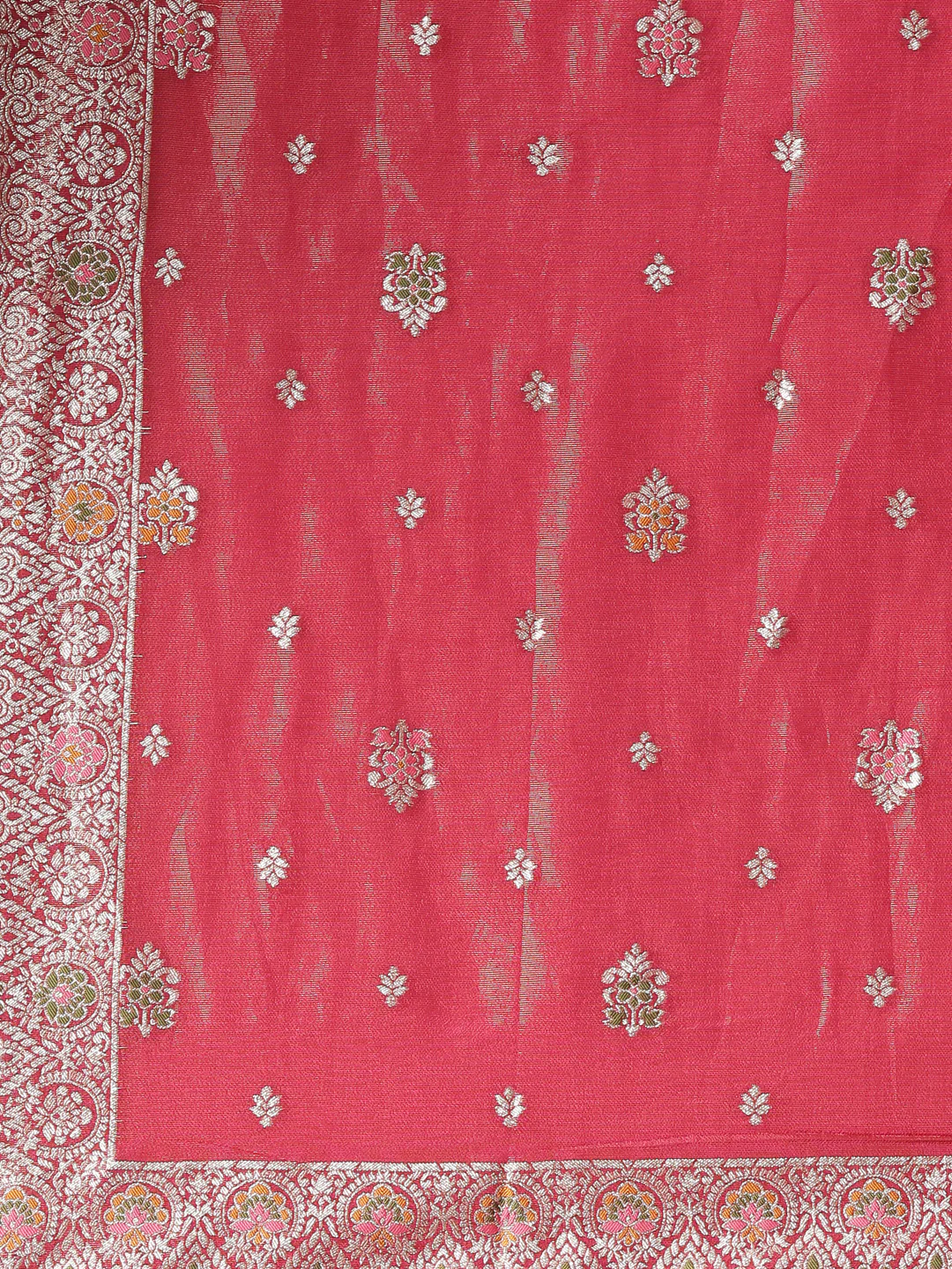 Neerus Maroon Printed Straight Kurta and Trousers With Dupatta - Image 7