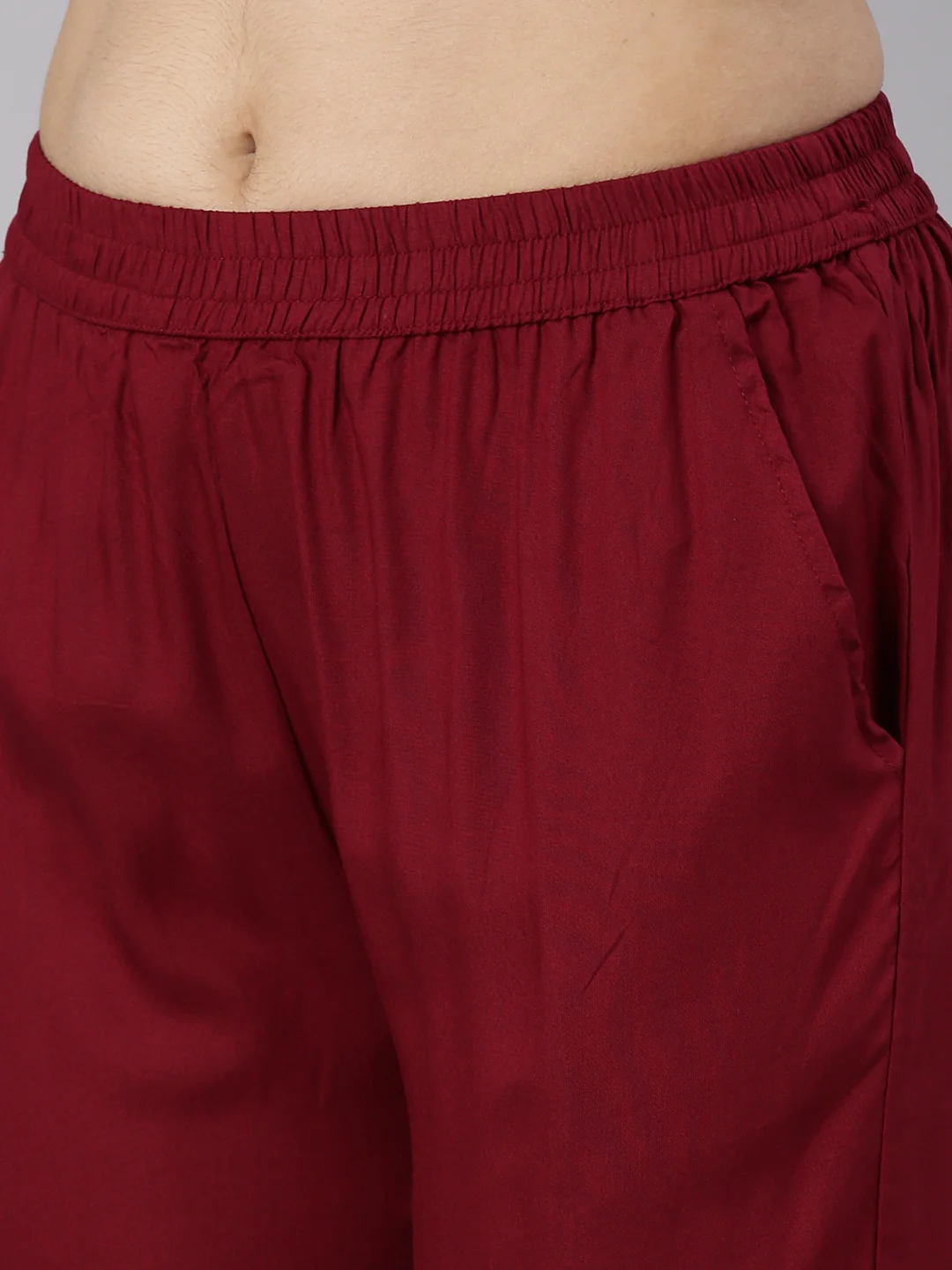Neerus Maroon Regular Straight Printed Readymade suits - Image 6