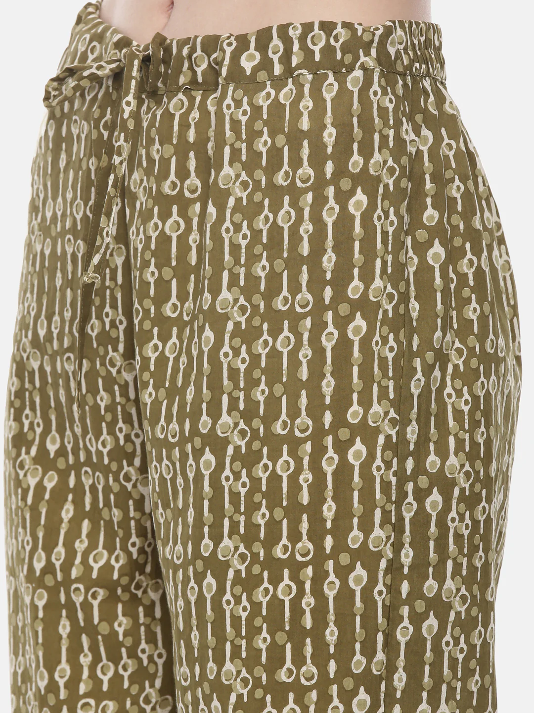 Neerus Mehadi Green Color Cotton Fabric Suit-Pant - Image 8