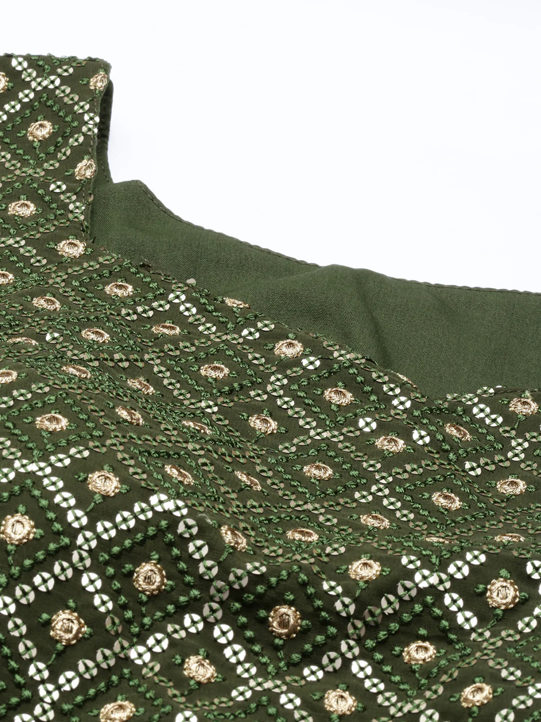 Neerus Mehadi Green Color Georgette Fabric Suit Set - Image 30