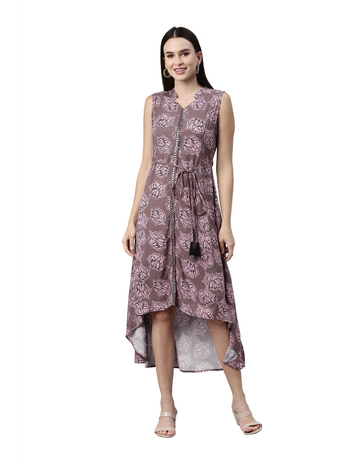 Neerus Mouse Color Rayon Fabric Kurta