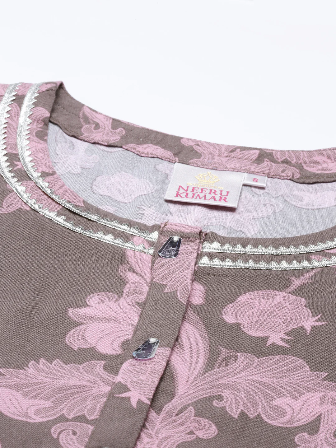 Neerus Mouse Color Rayon Fabric Kurta - Image 2