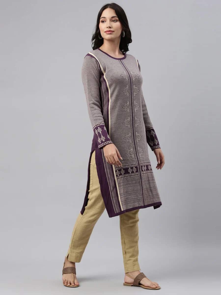 Neerus Mouse Color Winter Wear Kurtha - Image 7