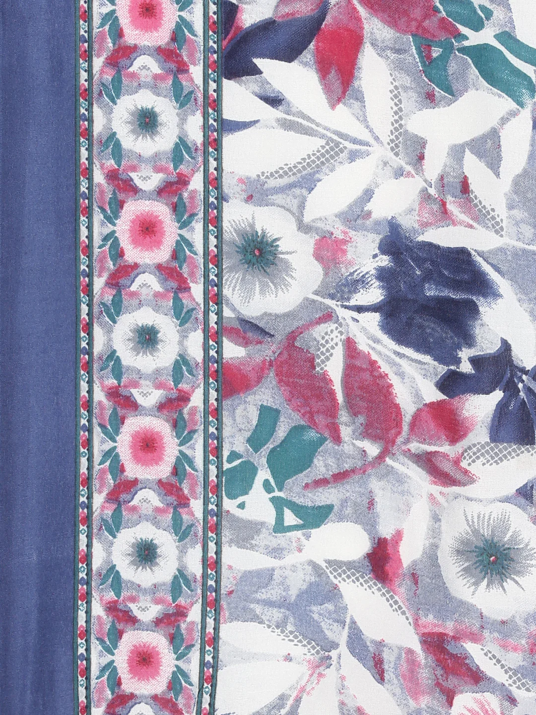 Neerus Multi Printed Straight Kurta and Trousers With Dupatta - Image 7