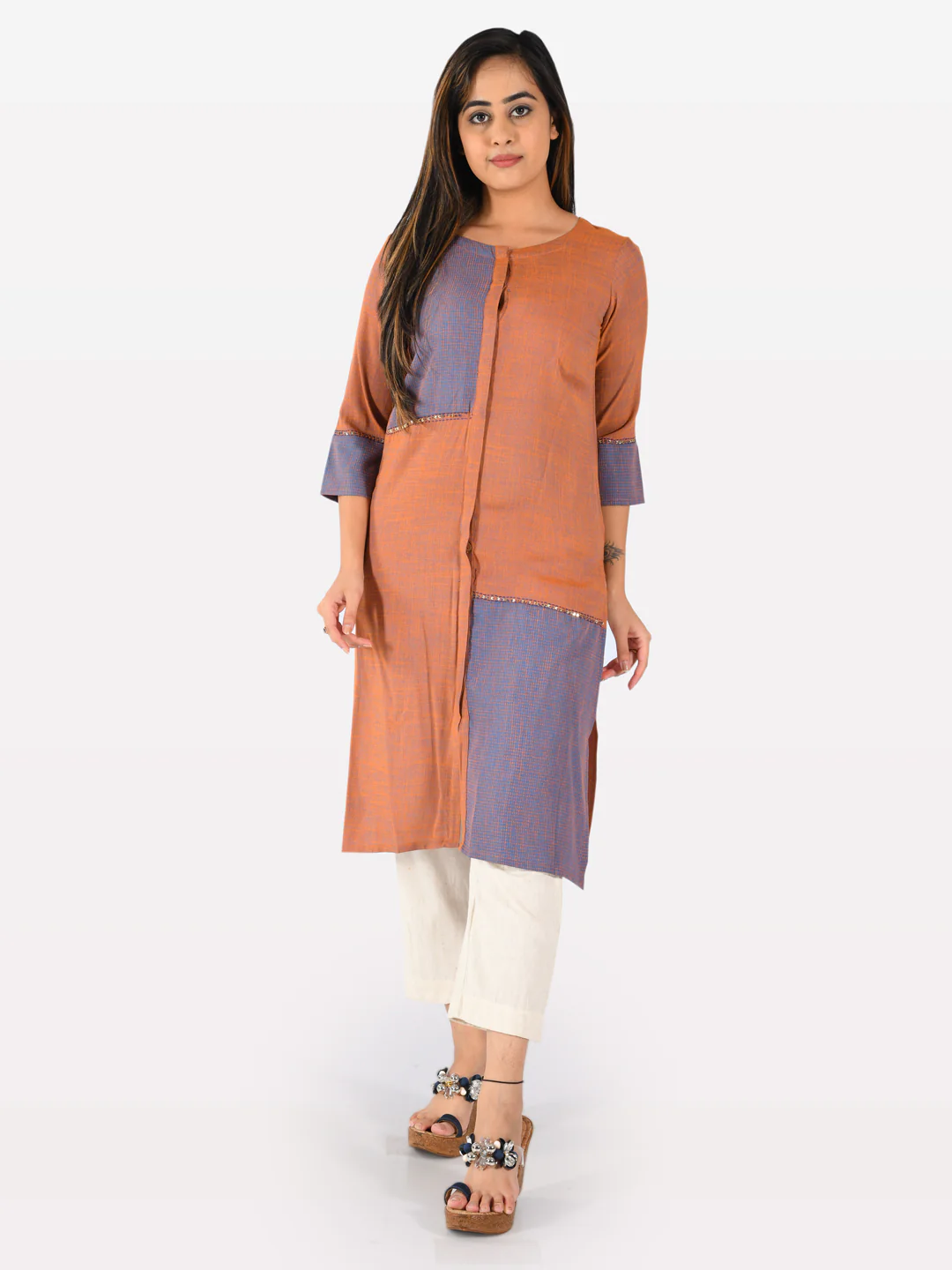 Neerus Multicolo Straight Kurta - Image 4