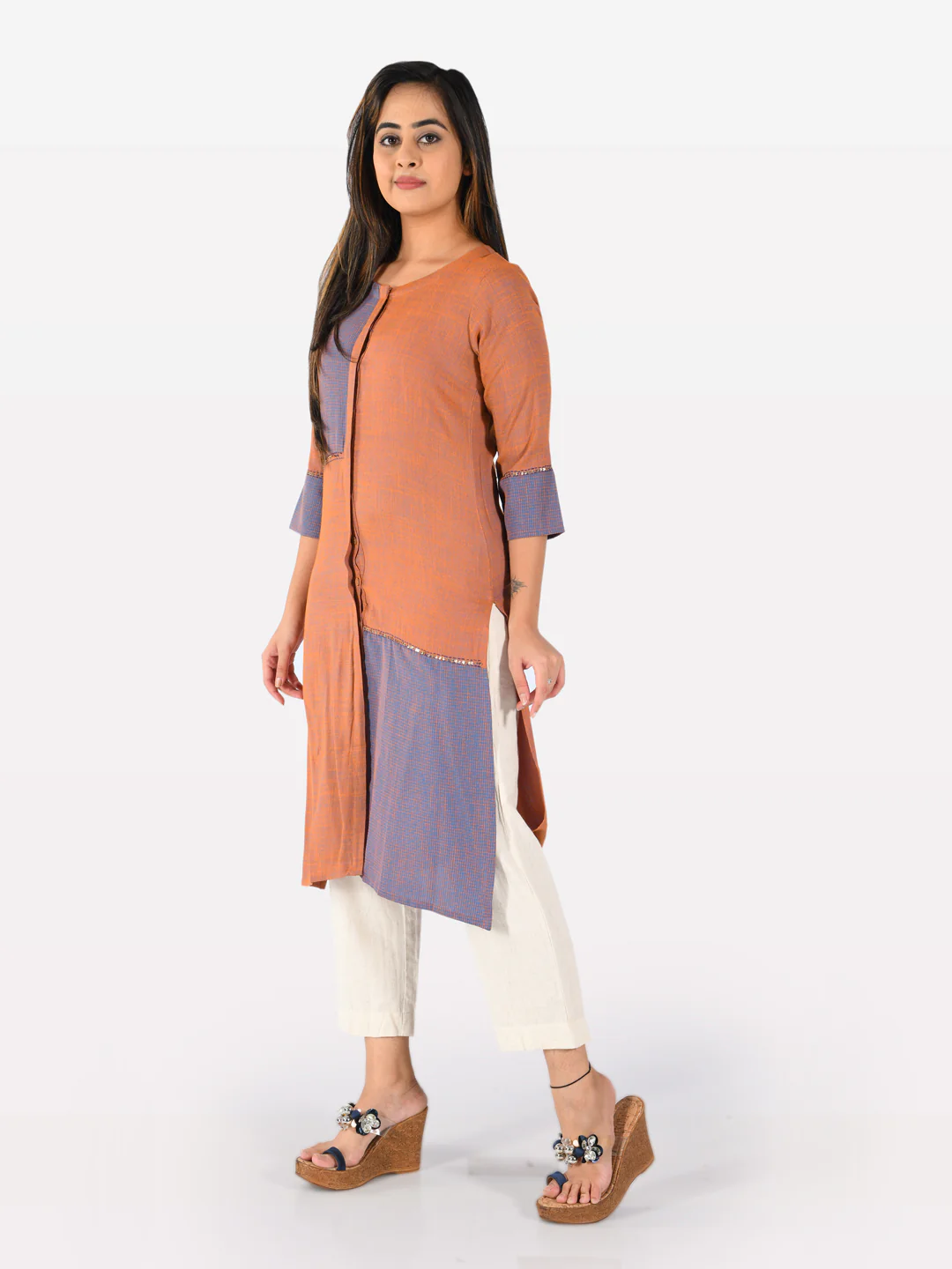 Neerus Multicolo Straight Kurta - Image 5