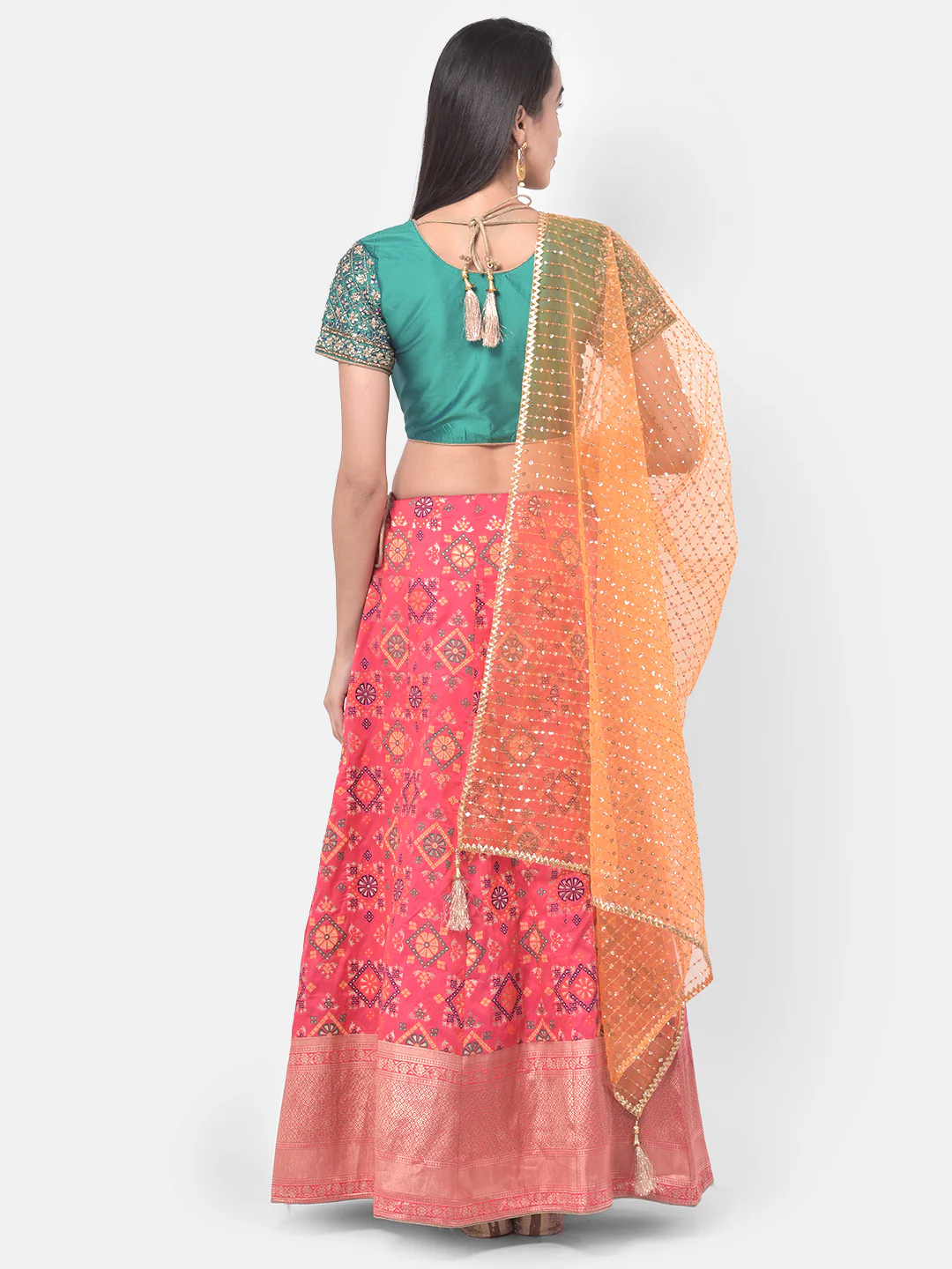 Neerus Multicolor Embellished Lehenga Set - Image 3