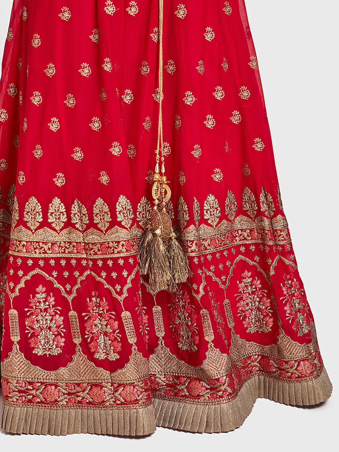 Neerus Multicolor Zari Lehenga Set - Image 4