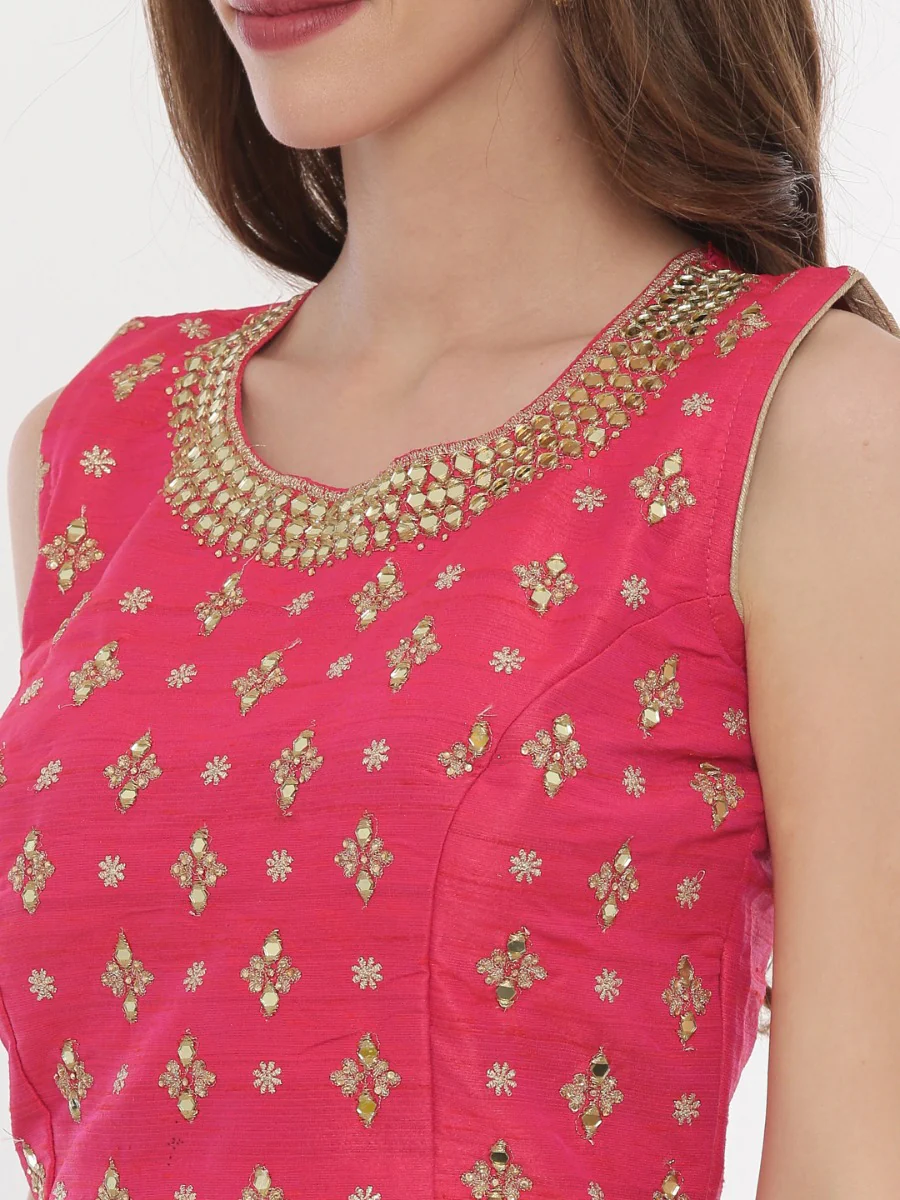 Neerus Multicolor Zari Lehenga Set - Image 6