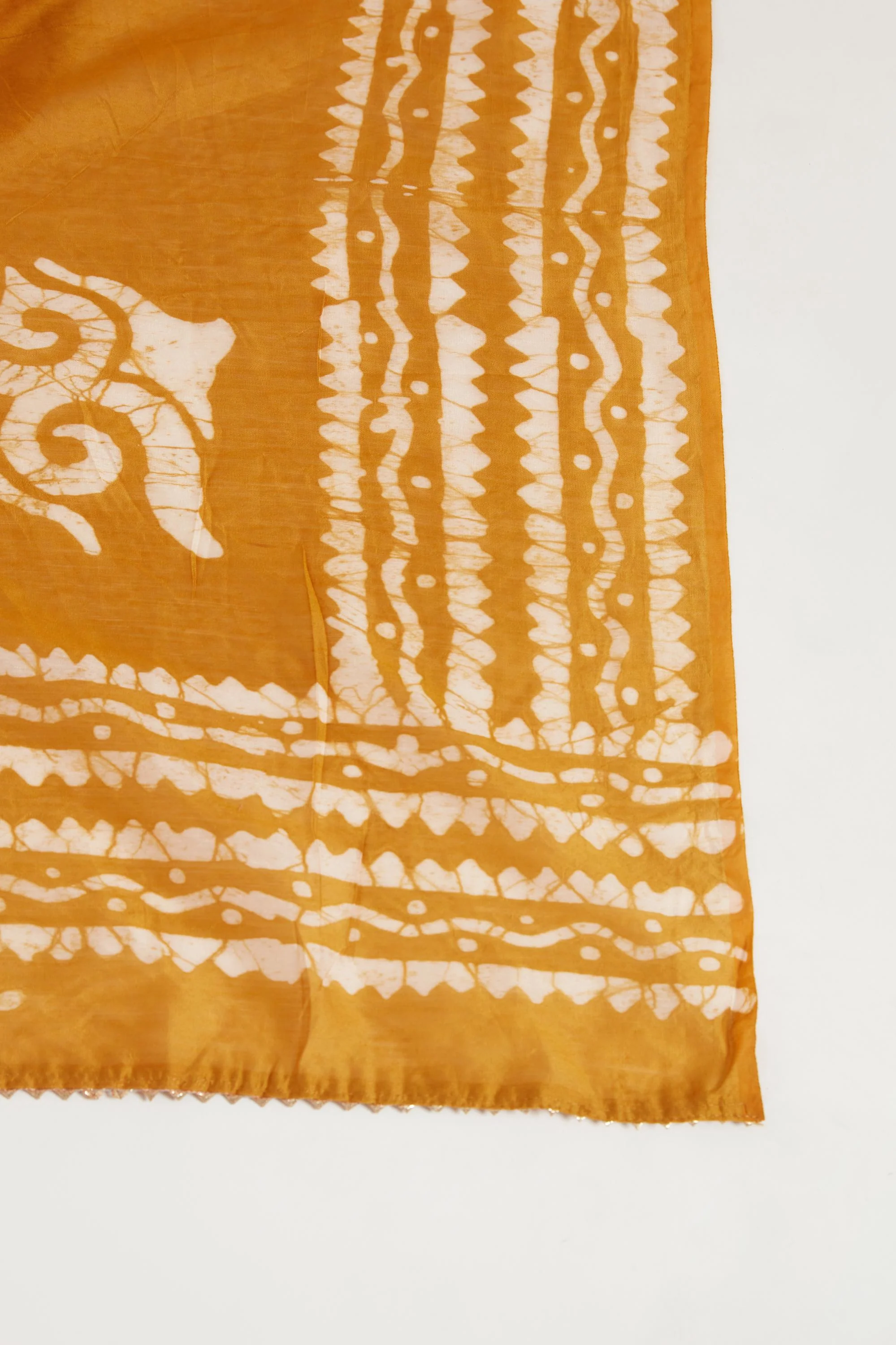 Neerus Mustard Color Chanderi Fabric Suit Set - Image 6