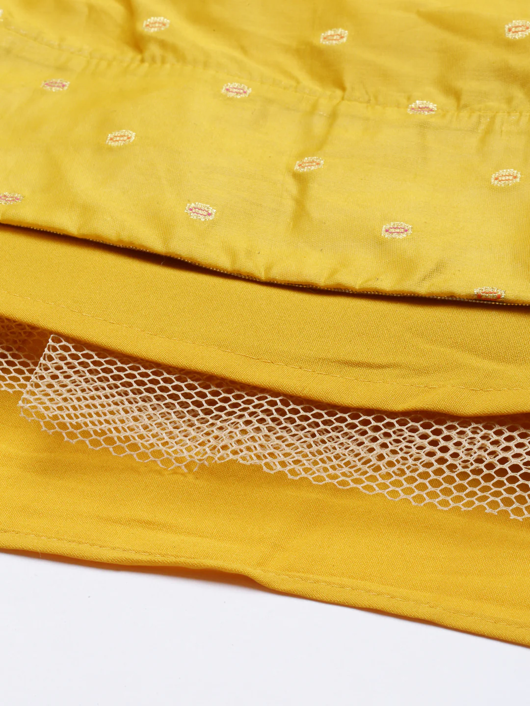 Neerus Mustard Color Chanderi Silk Fabric Suit-Anarkali - Image 3