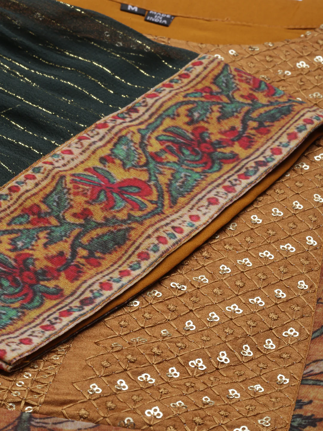 Neerus Mustard Color Georgette Fabric Kurta - Image 7