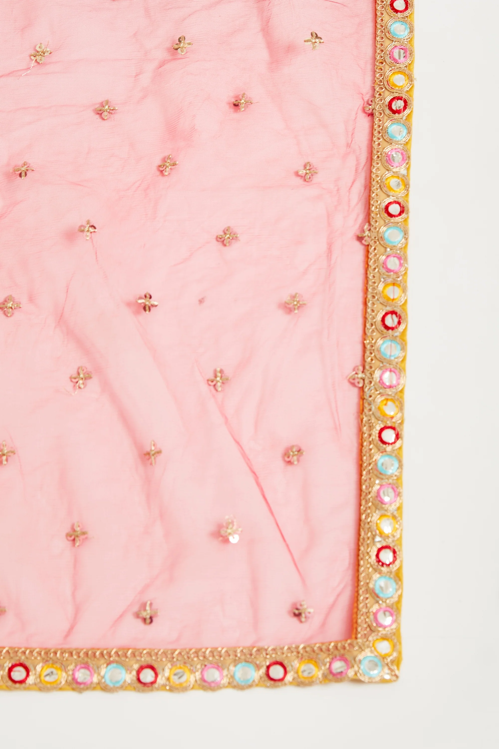 Neerus Mustard Color Georgette Fabric Kurta Sharara With Dupatta - Image 6