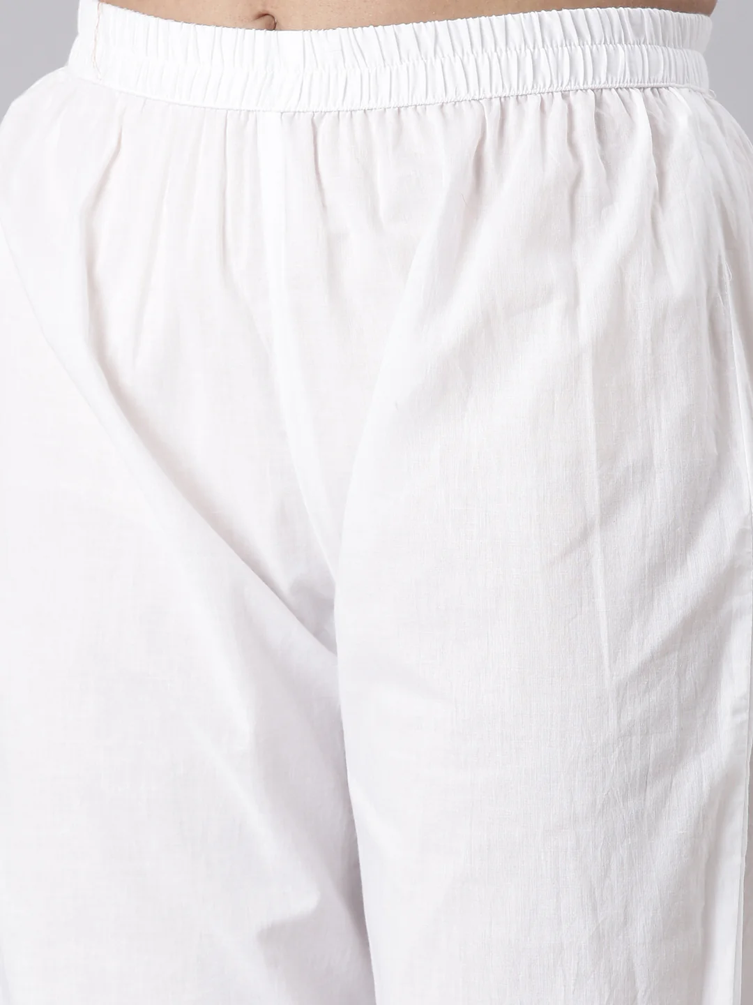 Neerus Mustard Printed Straight Kurta and Trousers With Dupatta - Image 6