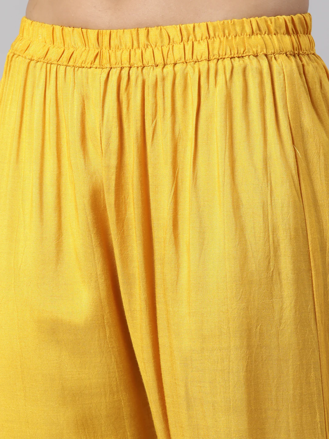 Neerus Mustard Regular Straight Solid Readymade suits - Image 6