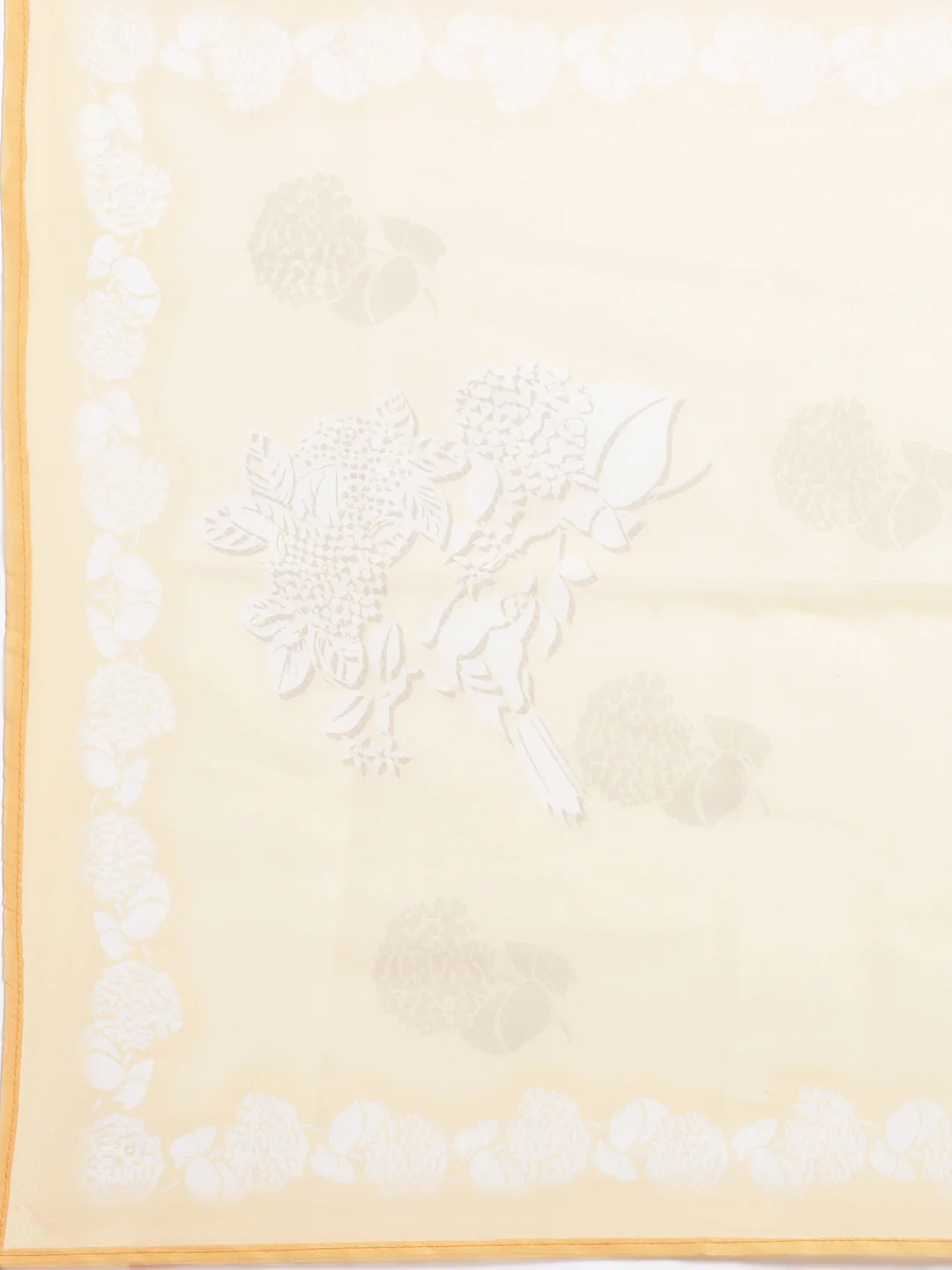 Neerus Mustard Solid Straight Kurta and Trousers With Dupatta - Image 7