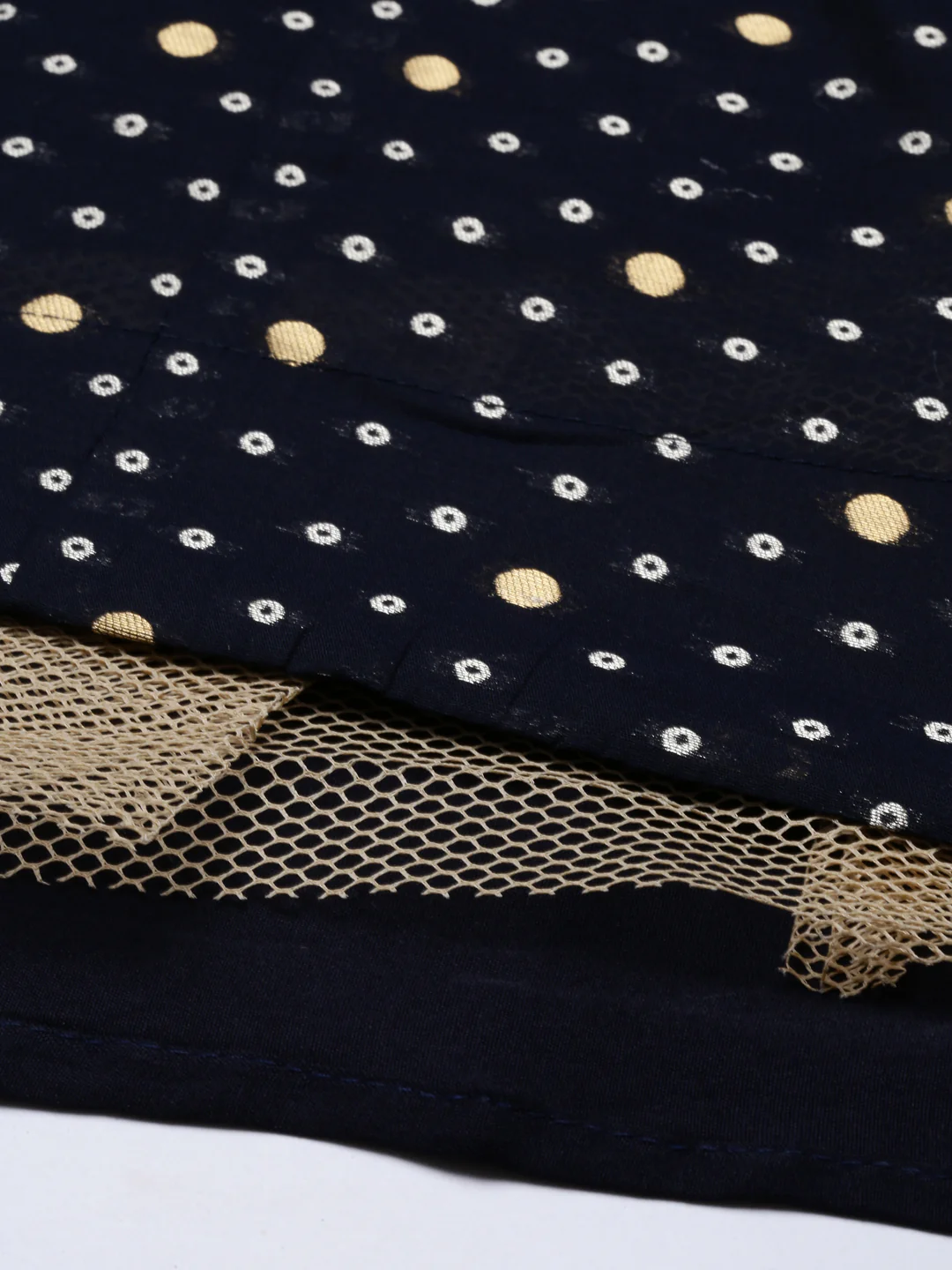 Neerus Navy Blue Color Chanderi Fabric Suit-Anarkali - Image 2