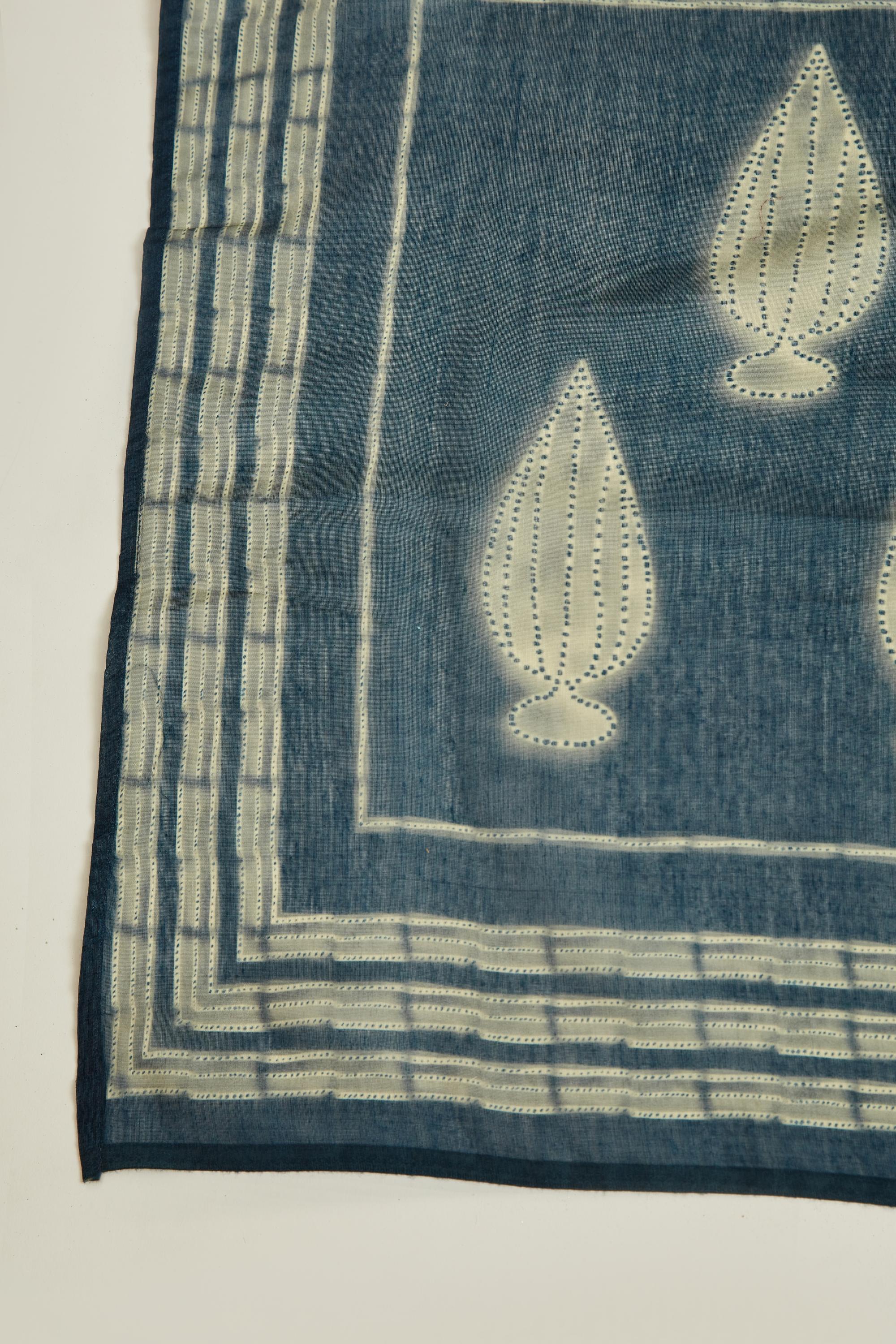 Neerus Navy Blue Colour Banaras Fabric Suit - Image 7