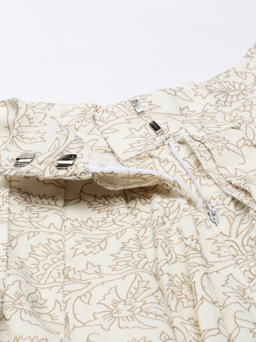 Neerus Off White Color Cotton Fabric Dhotti - Image 6