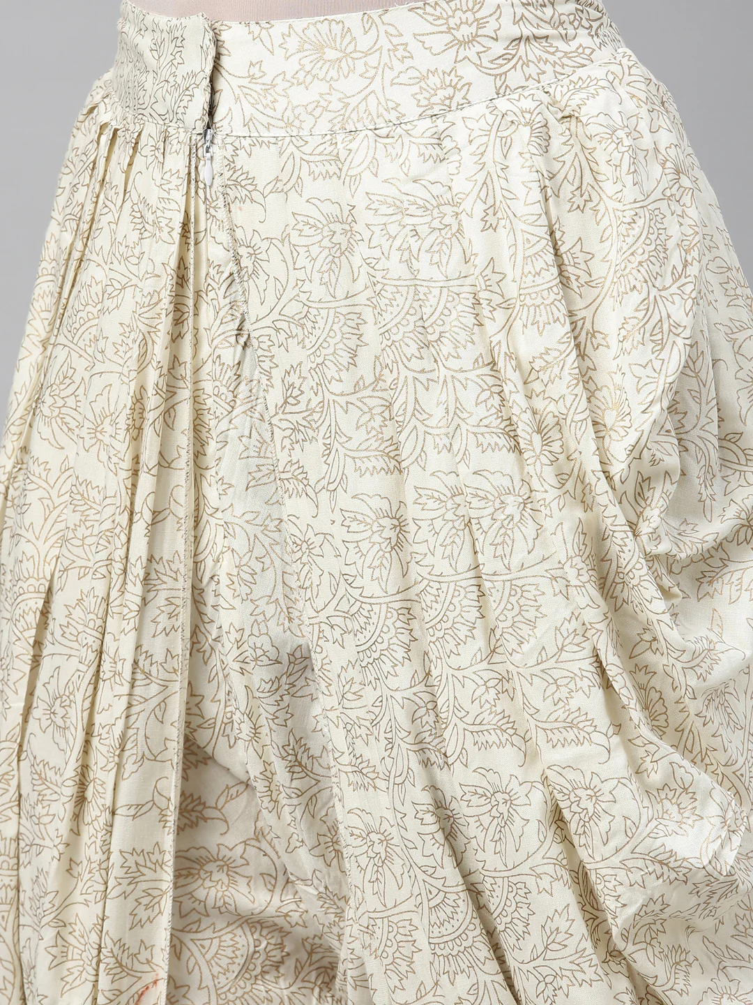 Neerus Off White Color Cotton Fabric Dhotti - Image 8