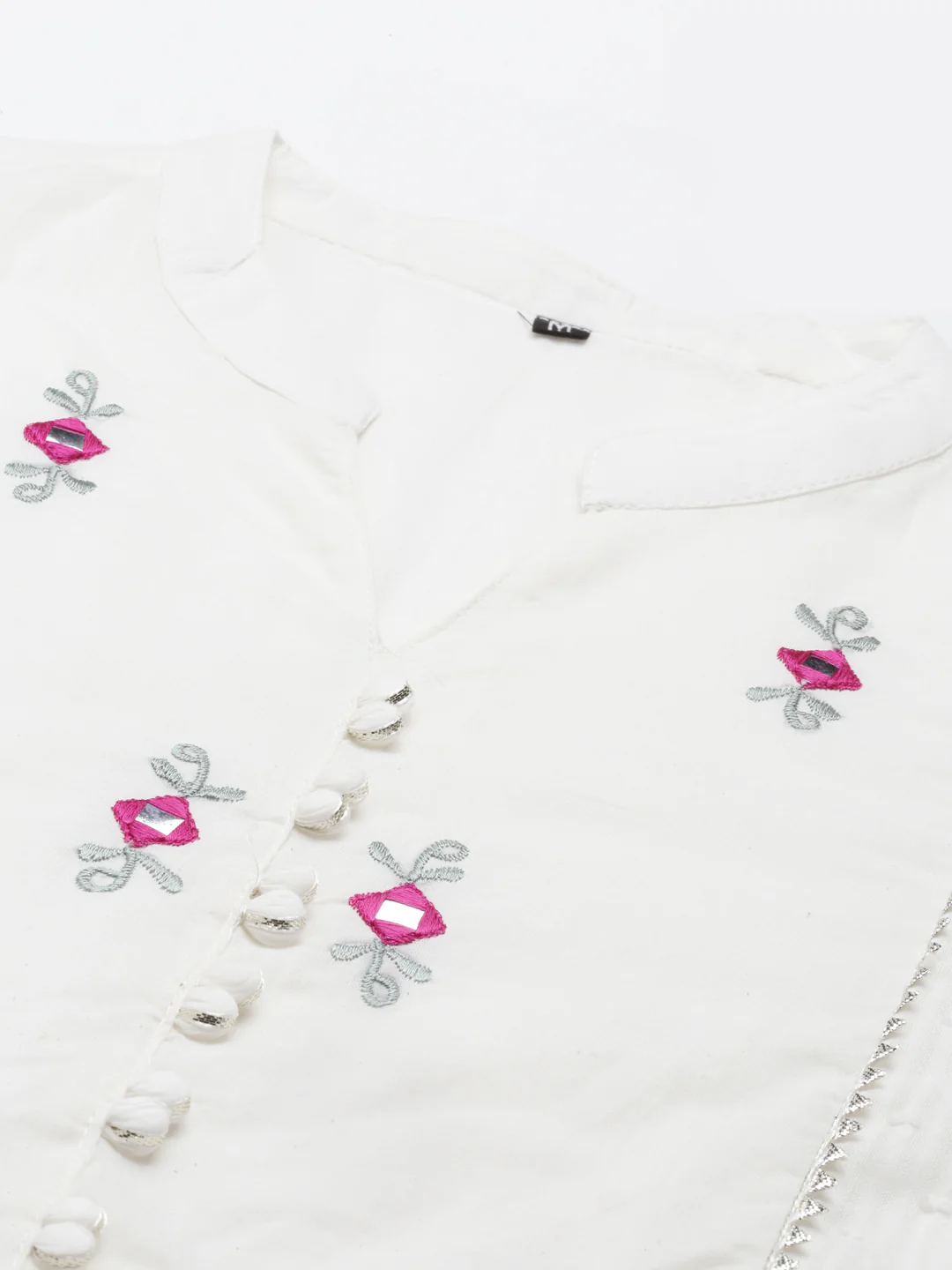 Neerus Off White Color Cotton Fabric Suit Set - Image 3