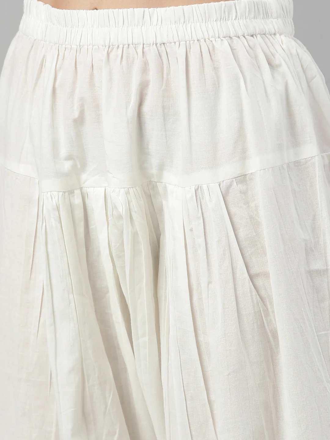 Neerus Off White Color Cotton Fabric Suit Set - Image 9