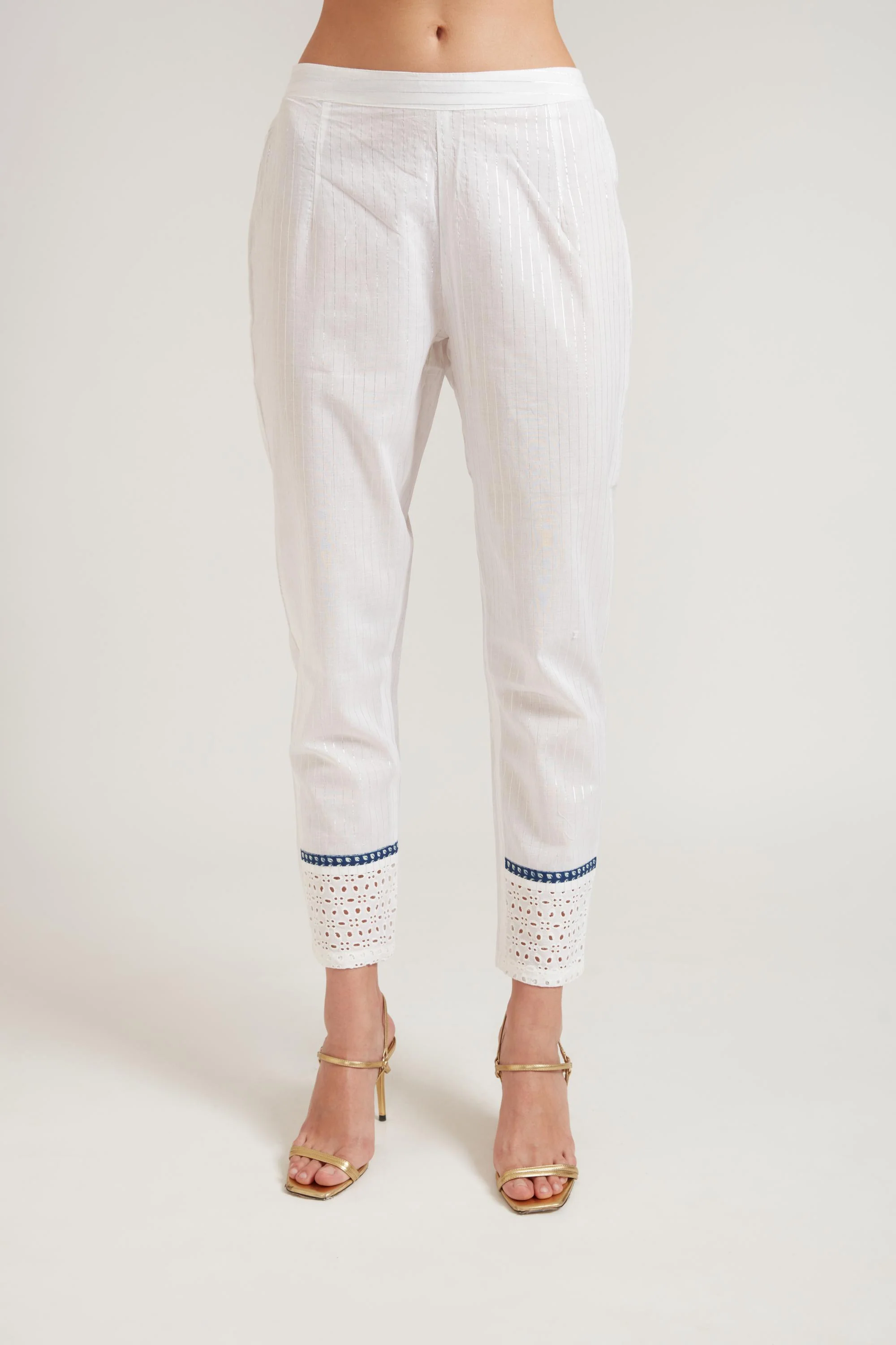 Neerus Off White Color Cotton Fabric Suit Set - Image 6