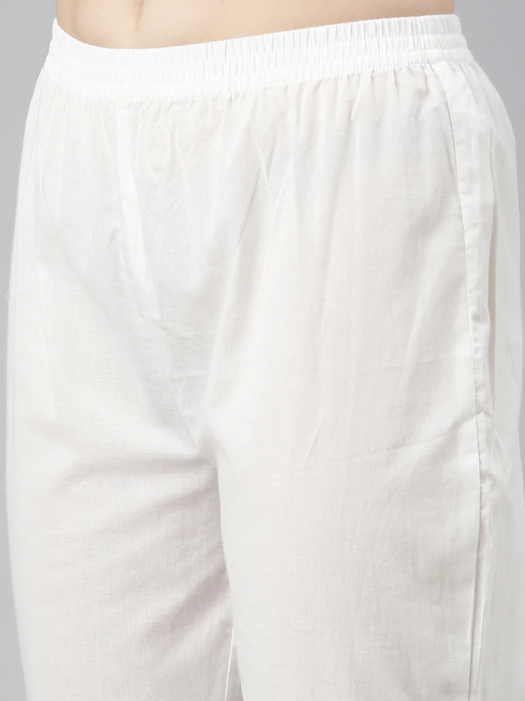 Neerus Off White Regular Straight Printed Kurta And Trousers With Dupatta - Image 6