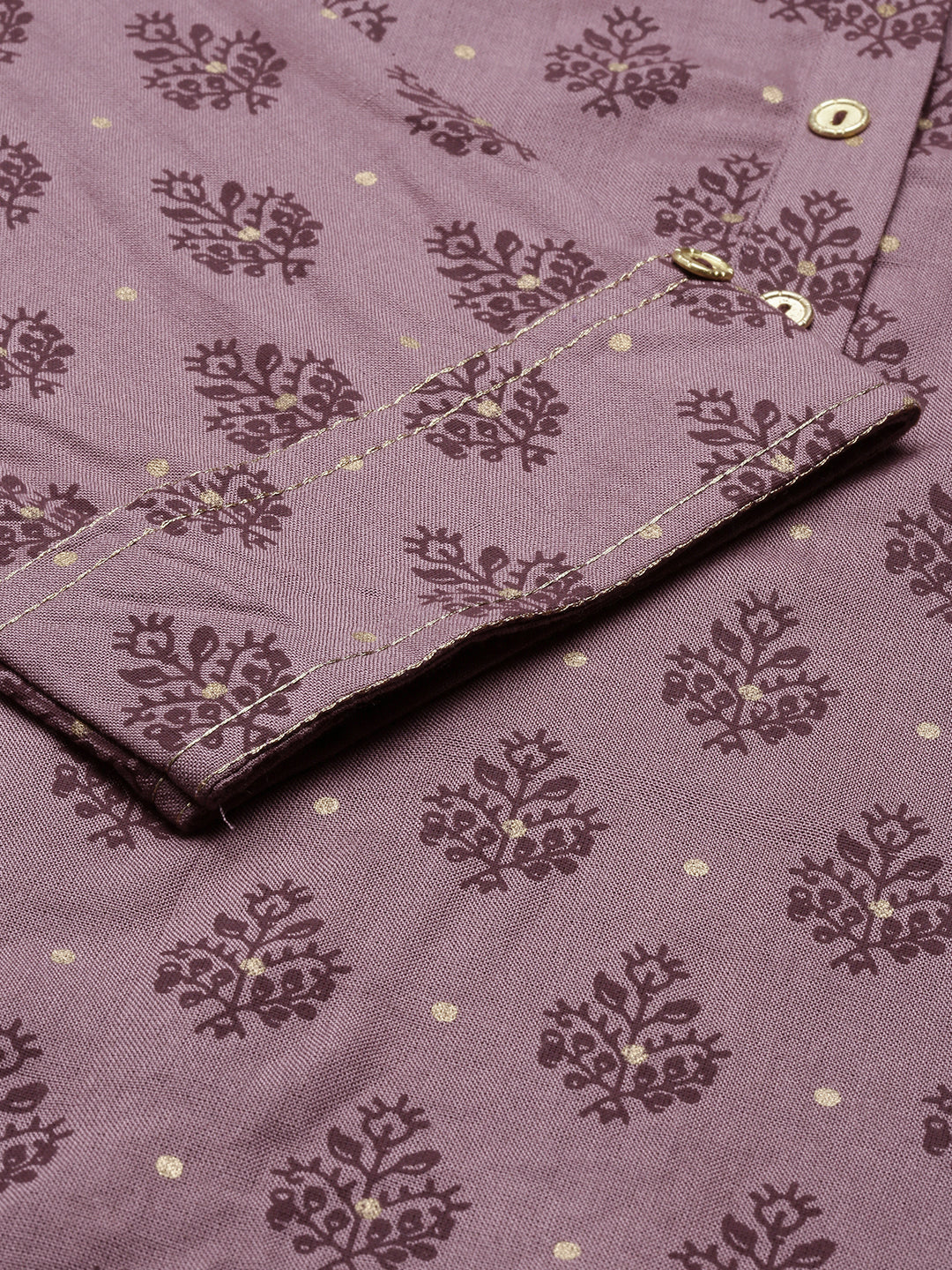 Neerus Onion Color Cotton Fabric Tunic - Image 2