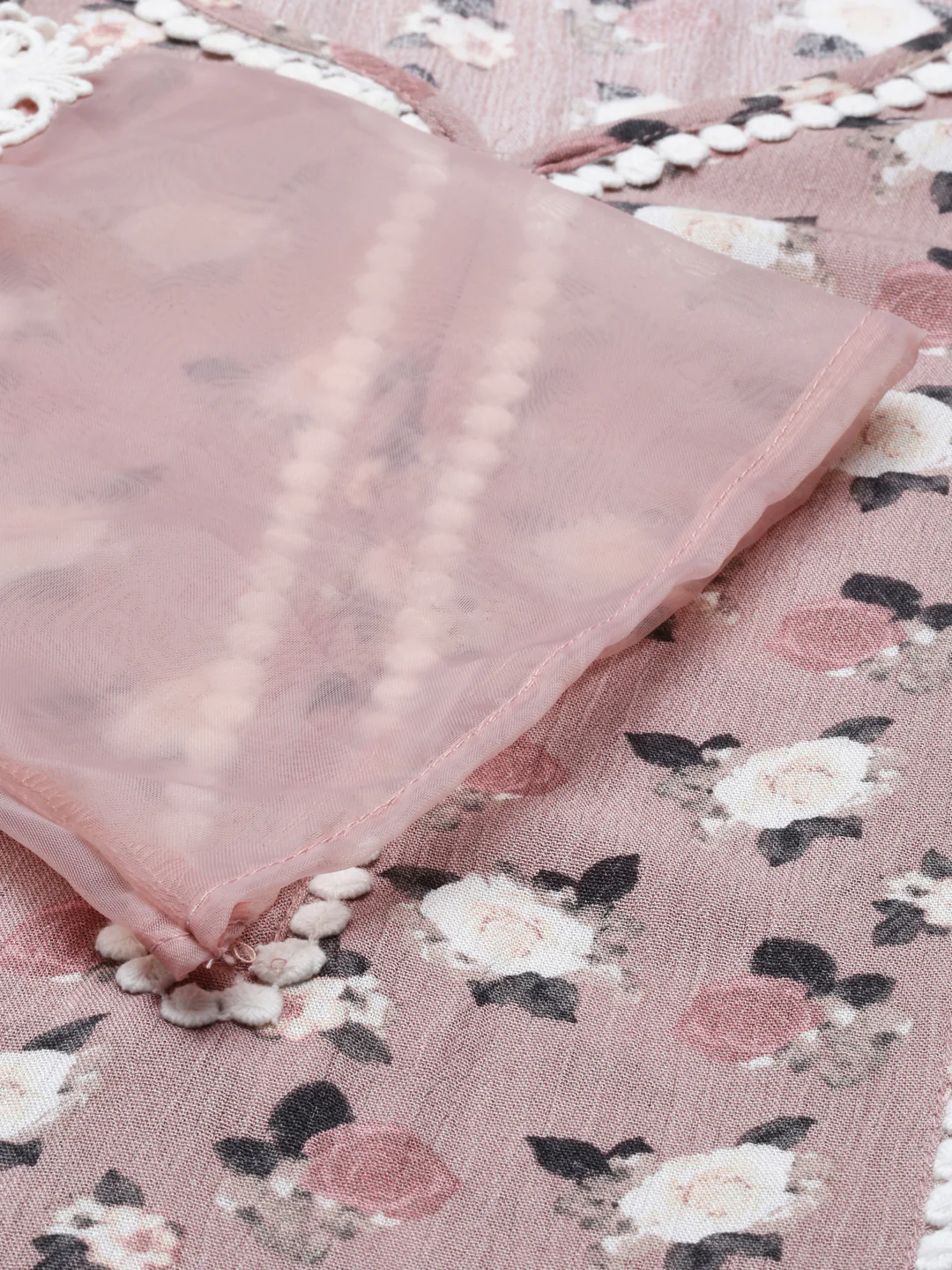Neerus Onion Color Rayon Fabric Tunic - Image 4