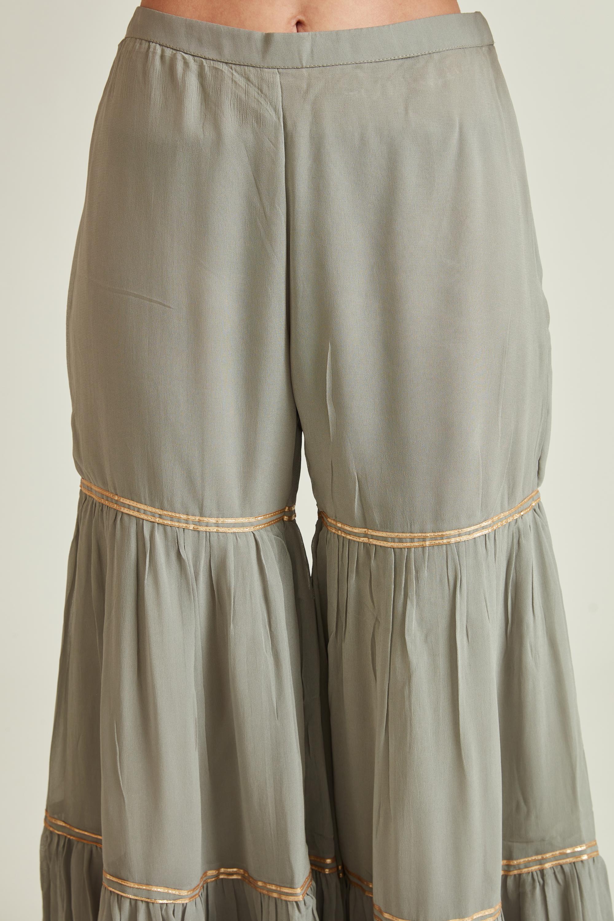 Neerus Onion Colour Georgette Fabric Prdd - Image 4