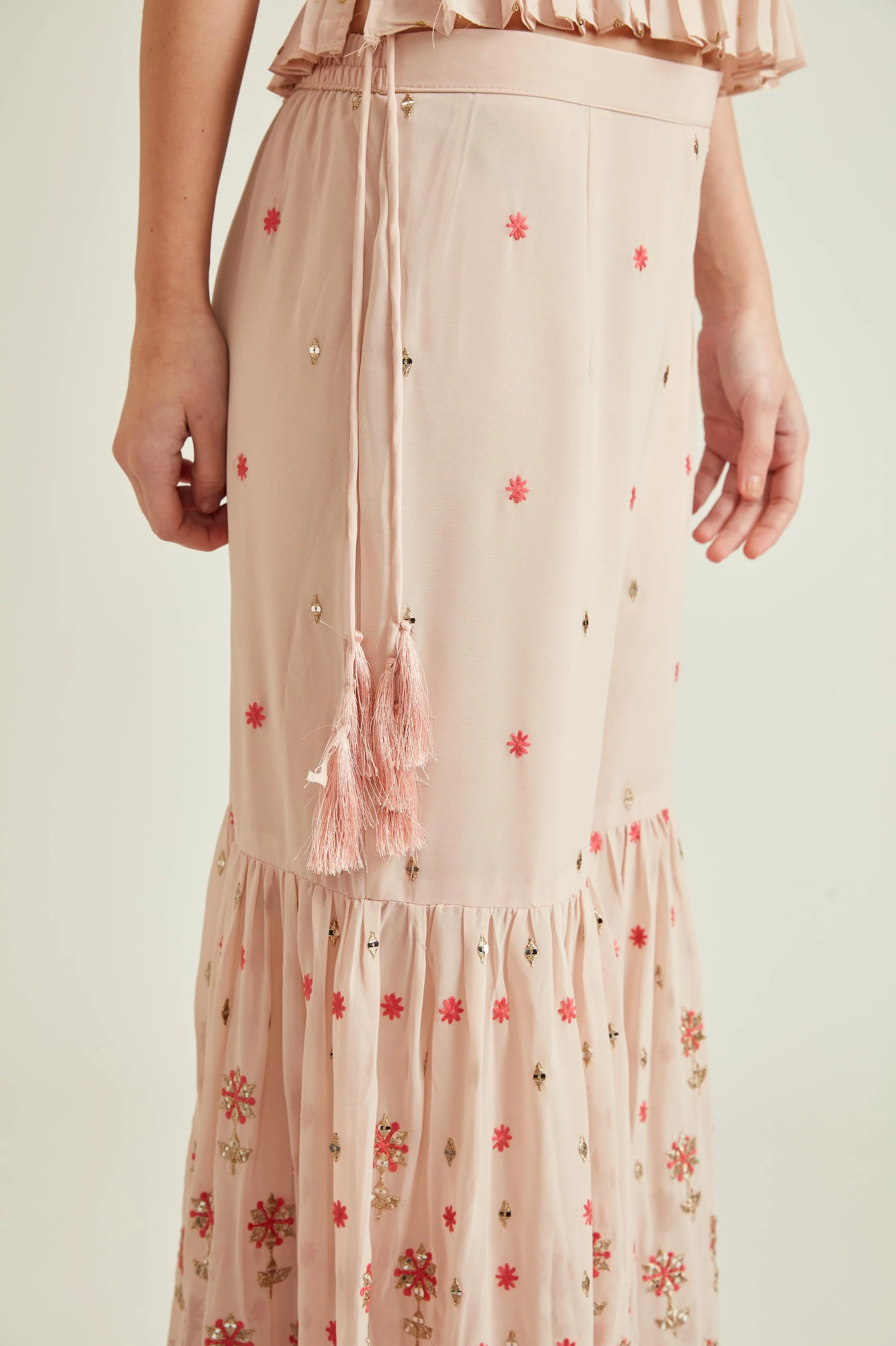 Neerus Onion Colour Georgette Fabric Suit - Image 6