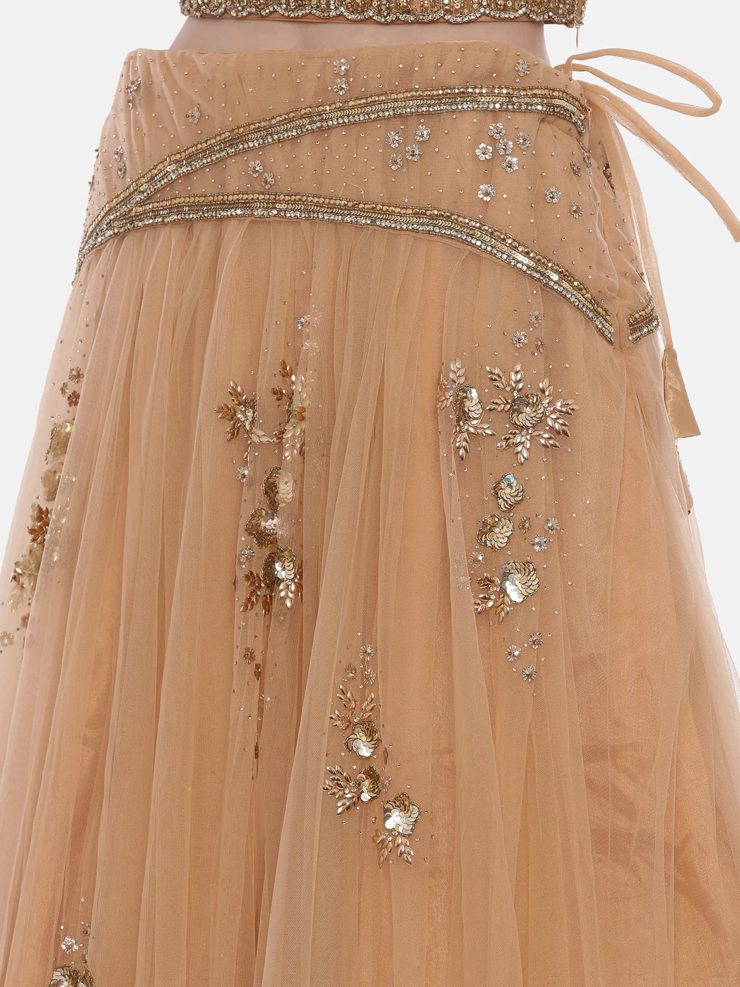 Neerus Orange Embellished Lehenga Set - Image 8